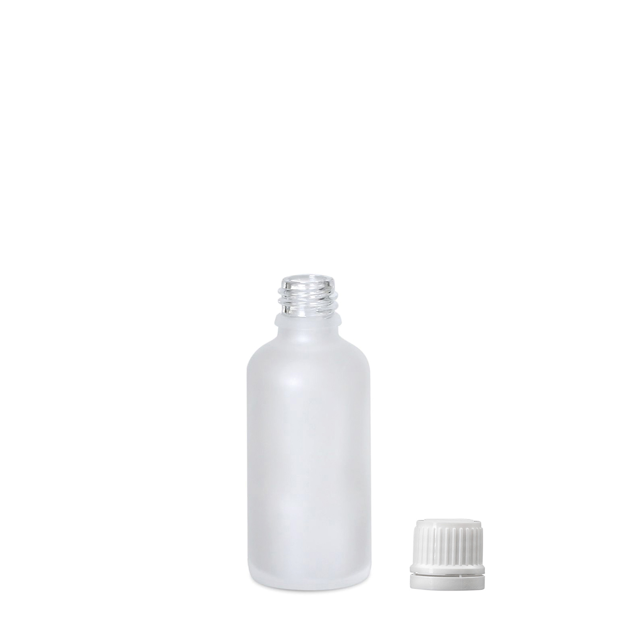 50 ml medicinska steklenička, steklo, matirano, odprtina: DIN 18