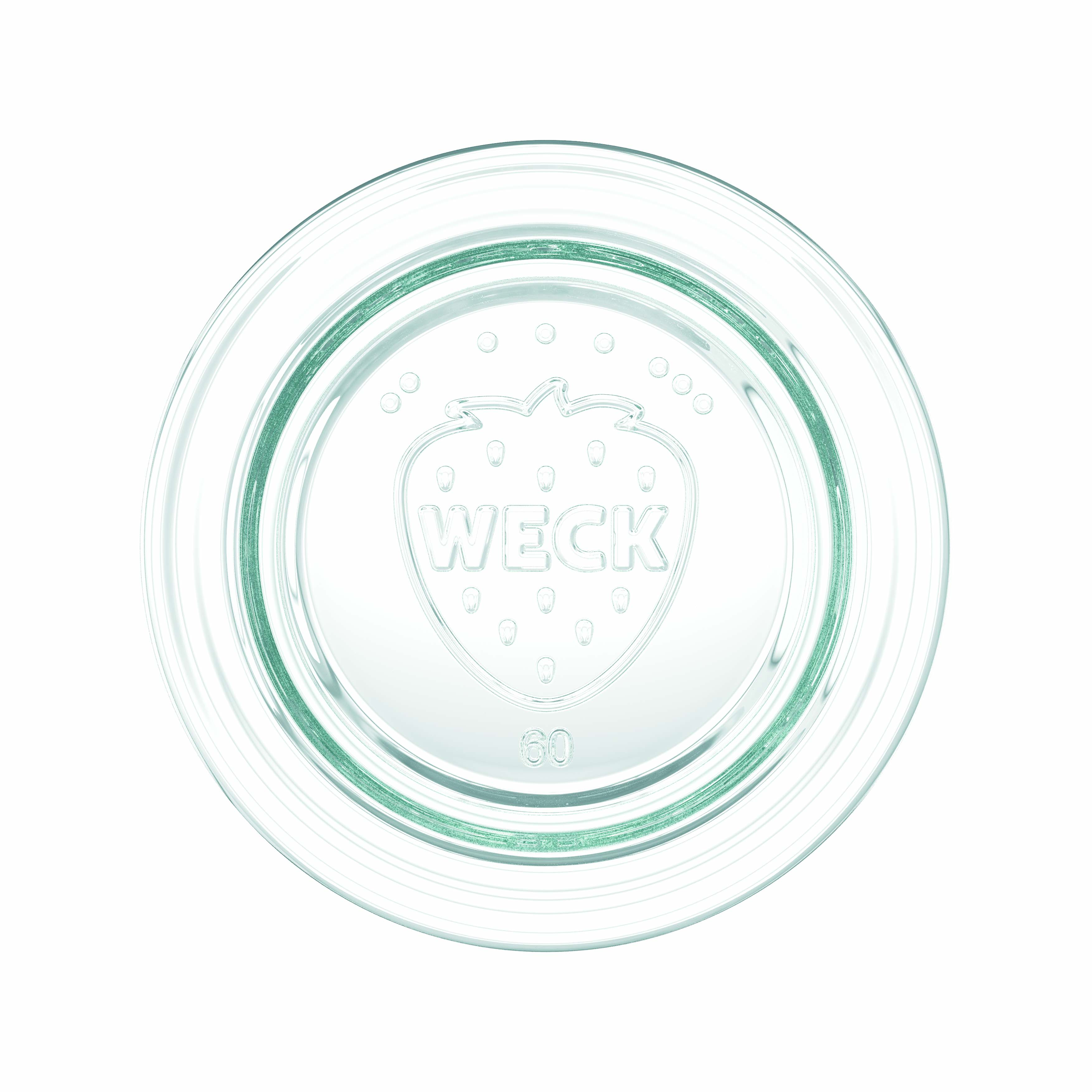 12x 160 ml WECK kozarec za vlaganje s steklenim pokrovom RR 60