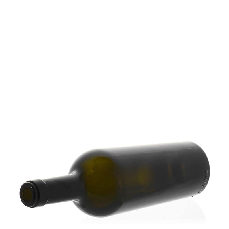 750 ml steklenica za vino »Imperiale«, antično zelena, ustje: pluta