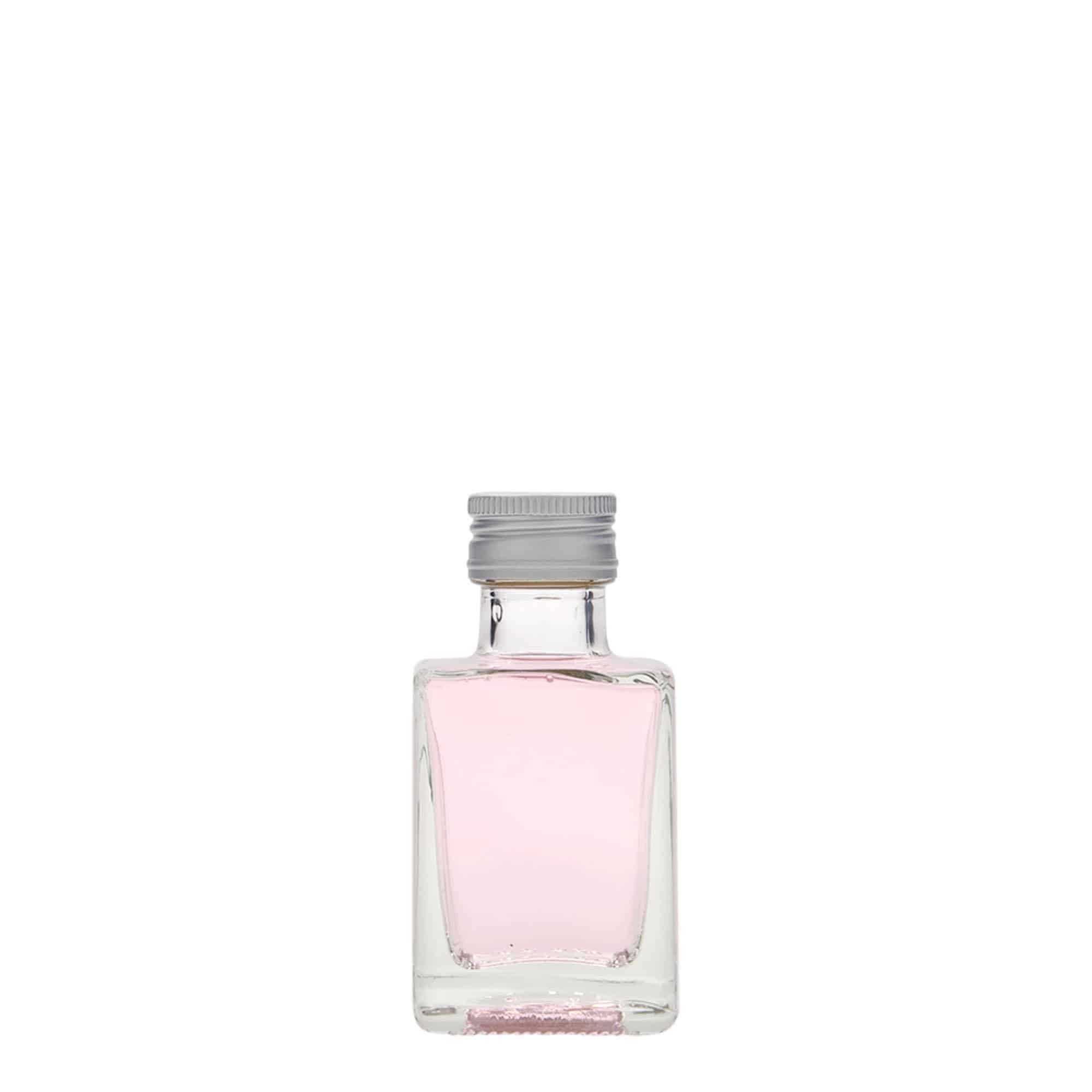 50 ml steklenička iz stekla 'Cube', kvadratna, odprtina: PP 24 50 ml steklenička iz stekla 'Cube', kvadratna, odprtina: PP 24