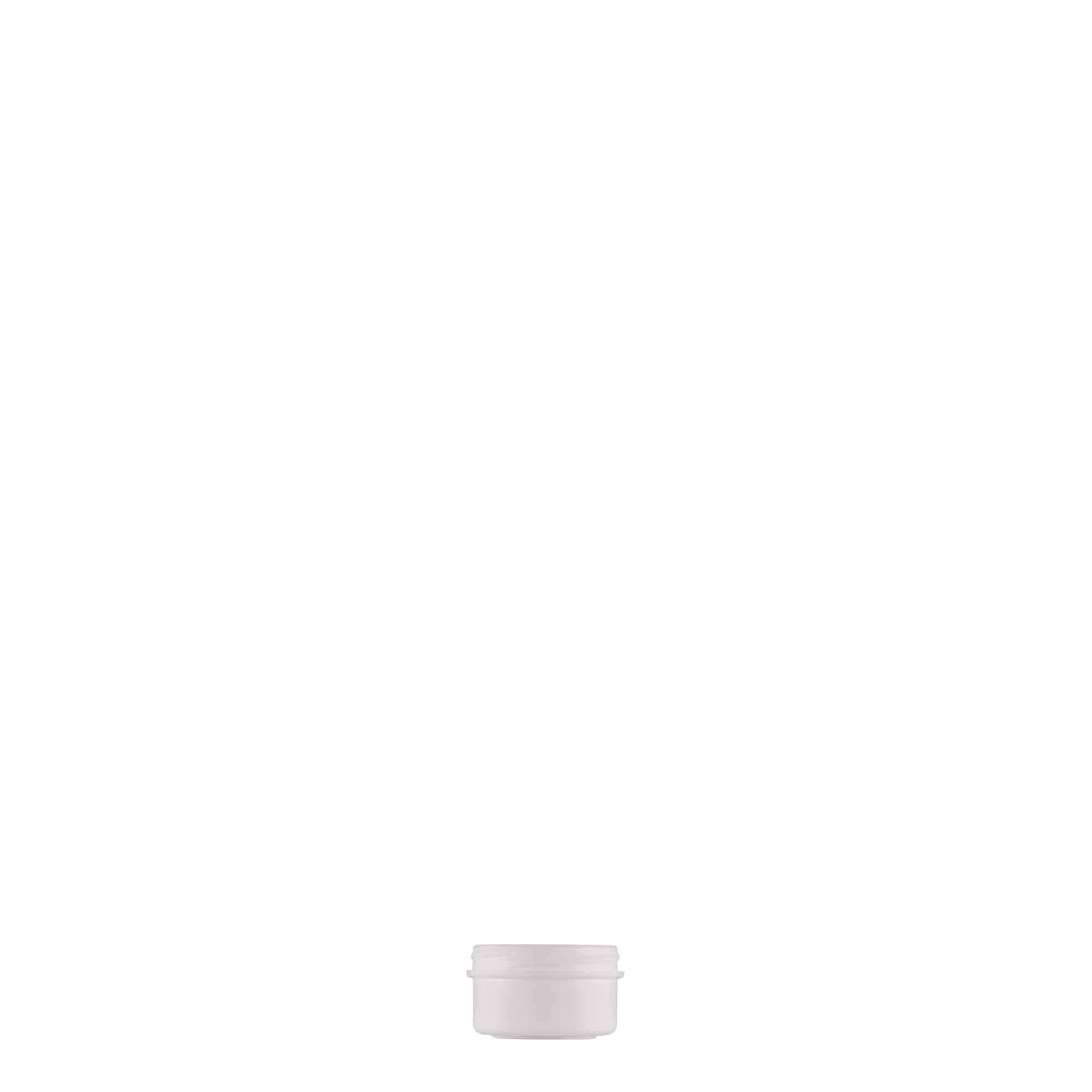 6 ml plastična posoda »White Line«, PP, bela, ustje: navojni zamašek 6 ml plastična posoda »White Line«, PP, bela, ustje: navojni zamašek