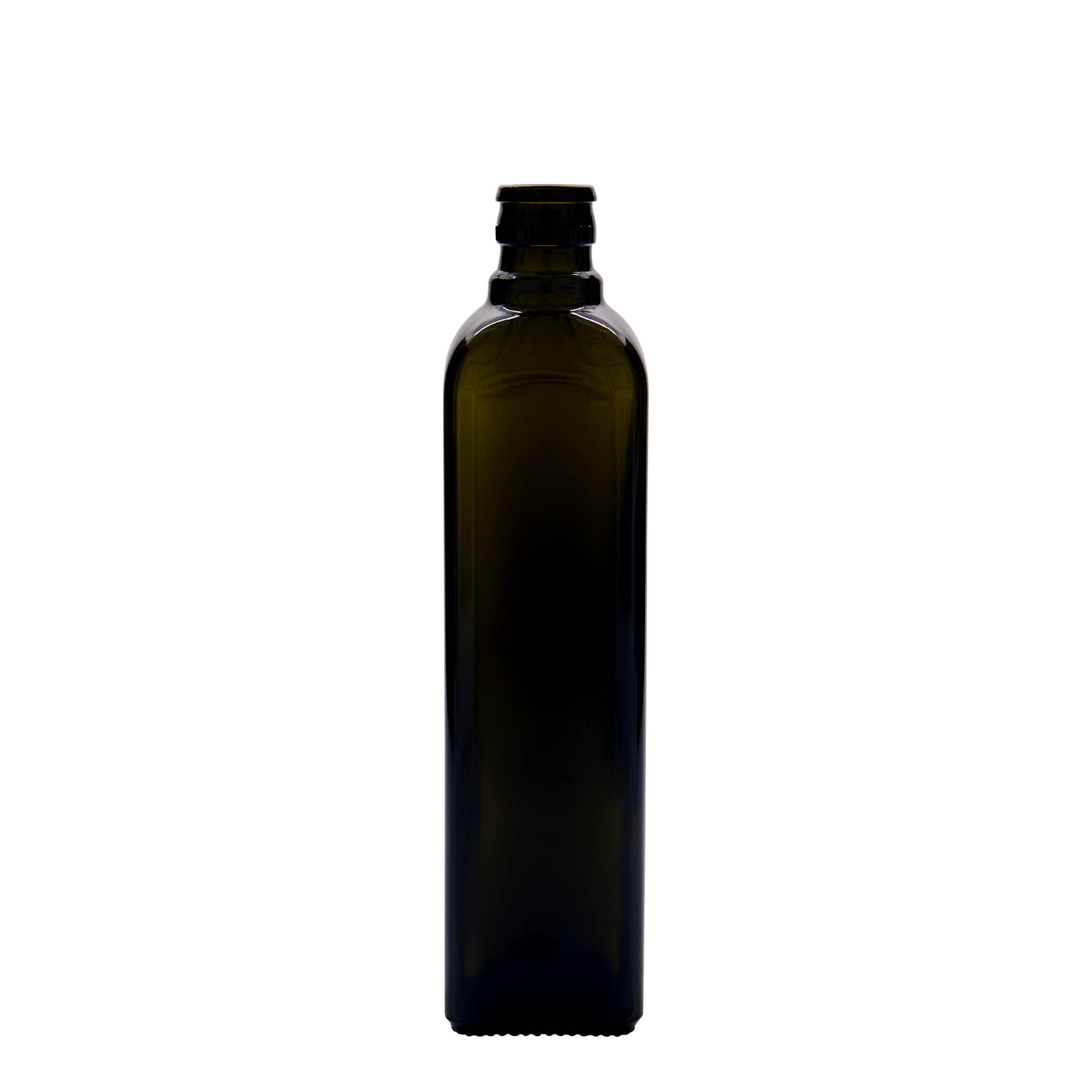 500 ml steklenica za kis/oljčno olje 'Quadra', steklo, kvadratna, antikno zelena, odprtina: DOP 500 ml steklenica za kis/oljčno olje 'Quadra', steklo, kvadratna, antikno zelena, odprtina: DOP