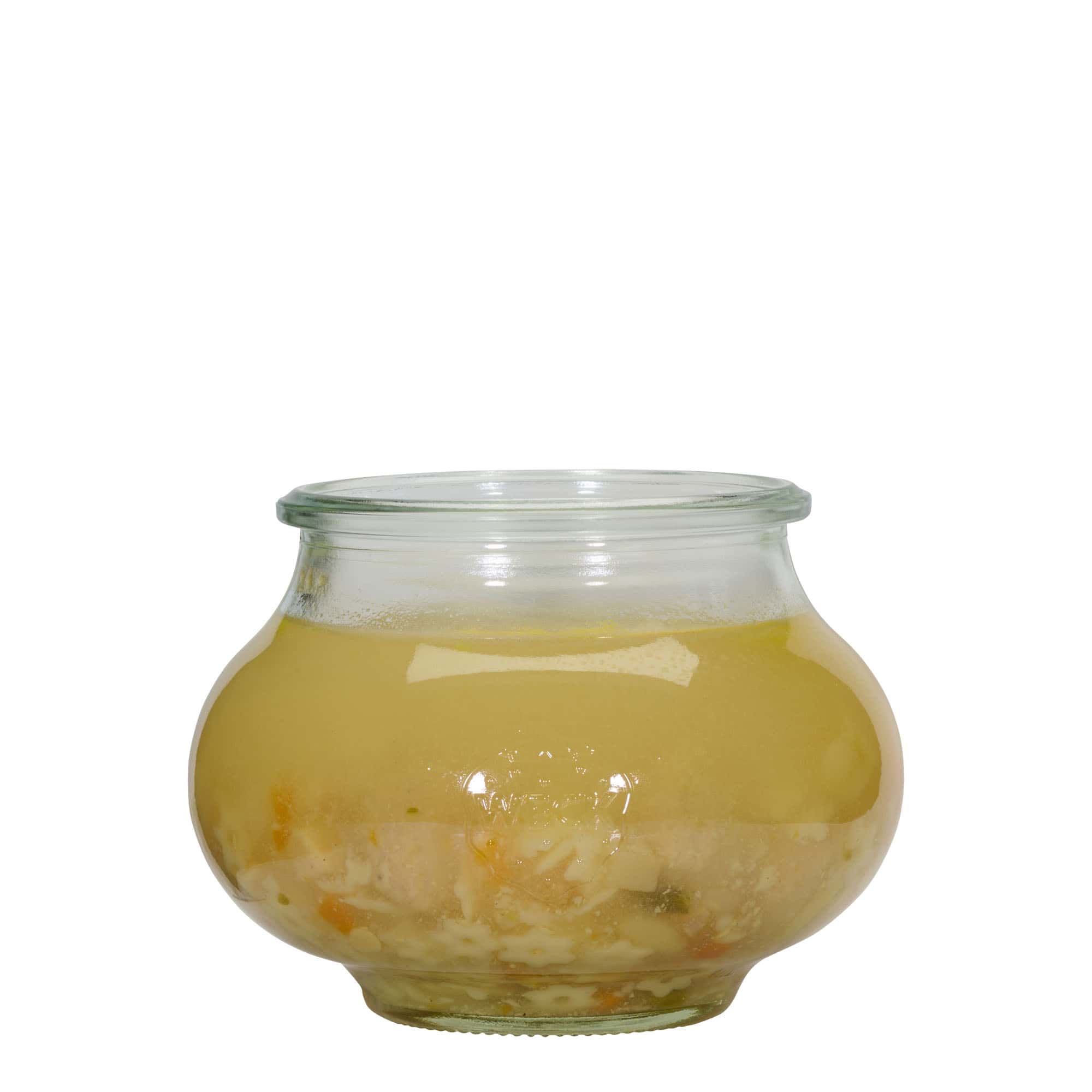 560 ml okrasna steklenica WECK, ustje: Okrogel rob