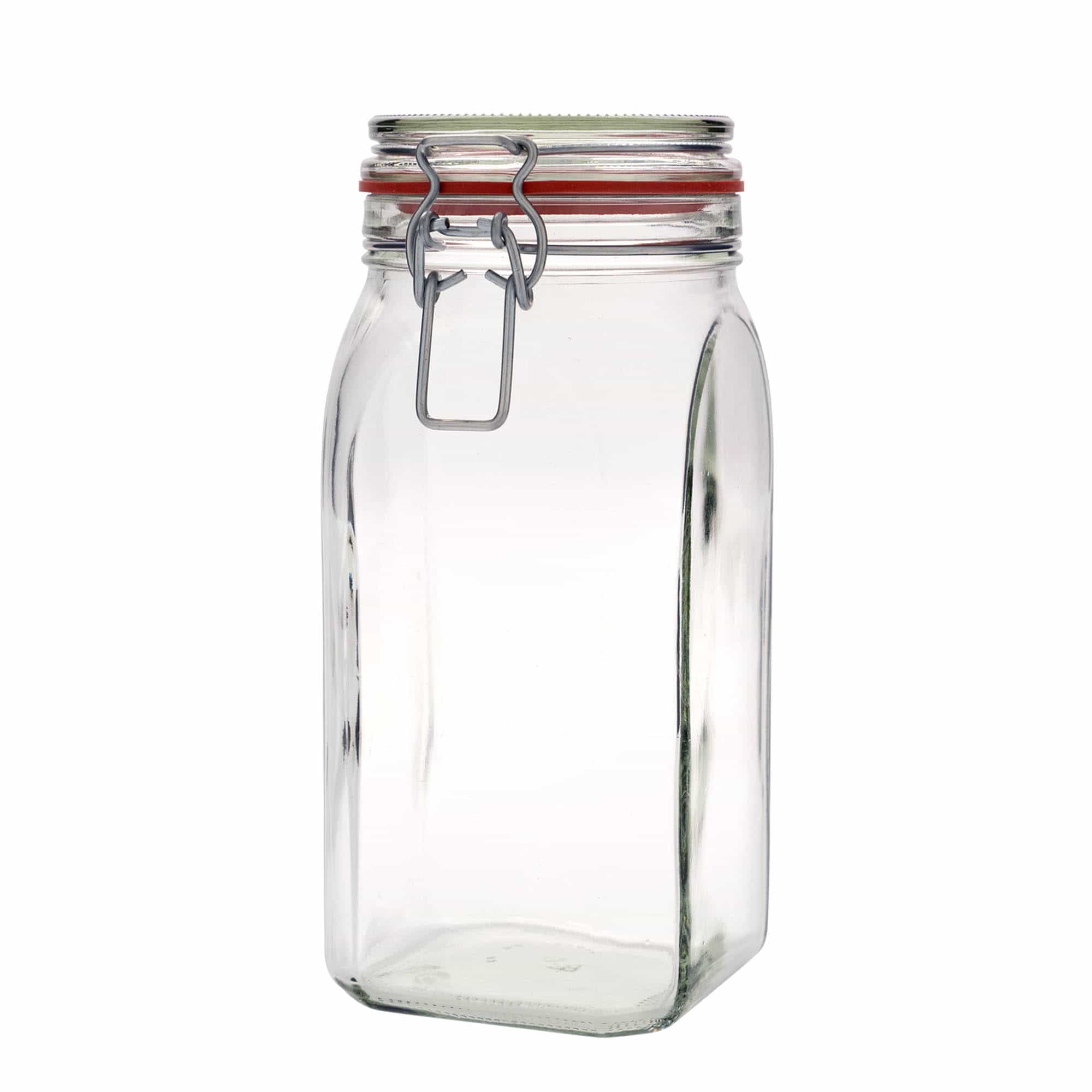 1540 ml kozarec s patentom, kvadratni, ustje: zamašek s tesnilom s patentom