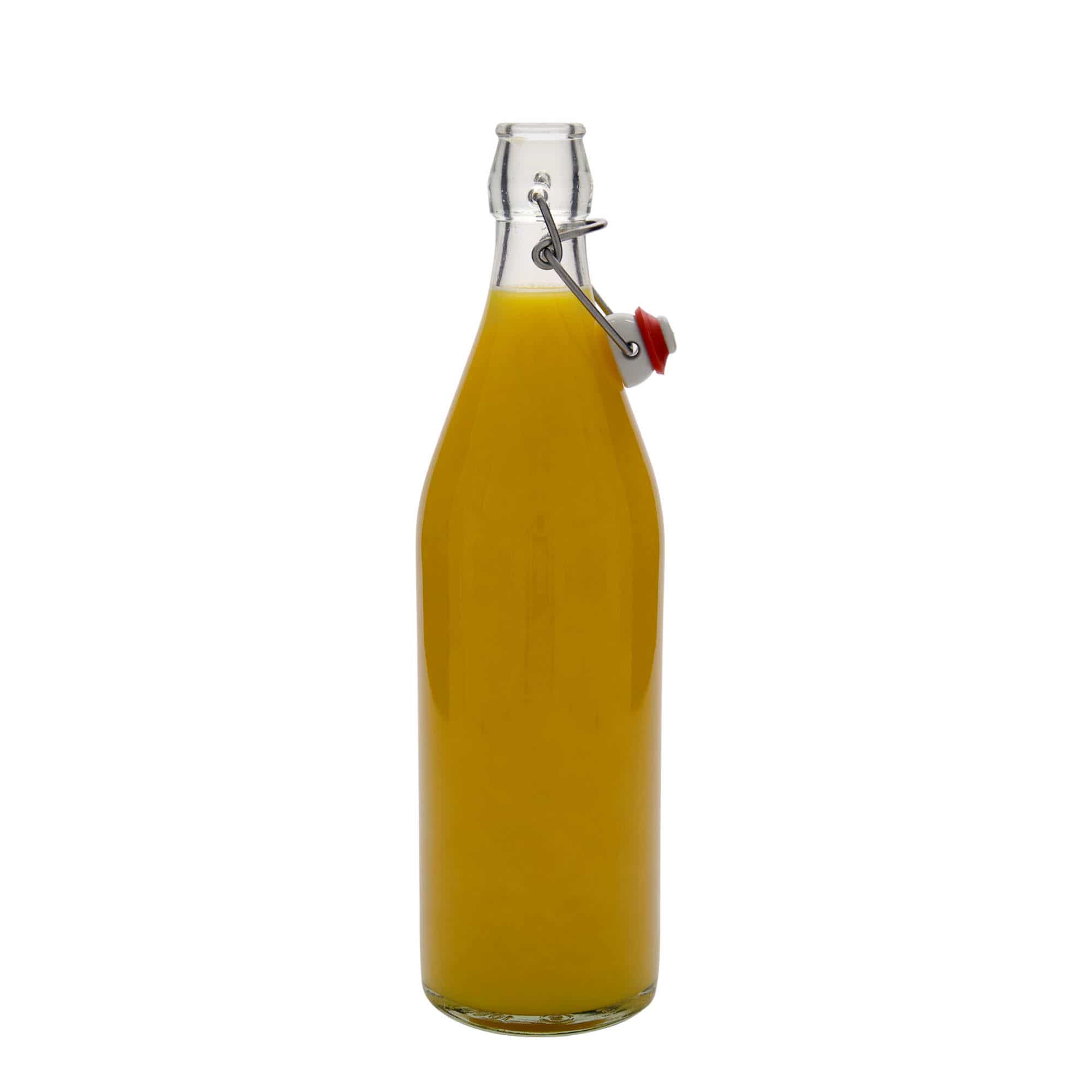 1000 ml steklena steklenica »Giara«, ustje: zamašek s tesnilom