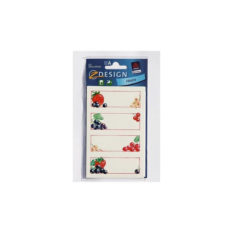 Zweckform etikete 'Ribez', pravokotne, papir, večbarvne