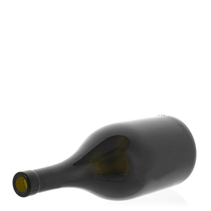 750 ml steklenica za vino »Exclusive«, antično zelena, ustje: pluta