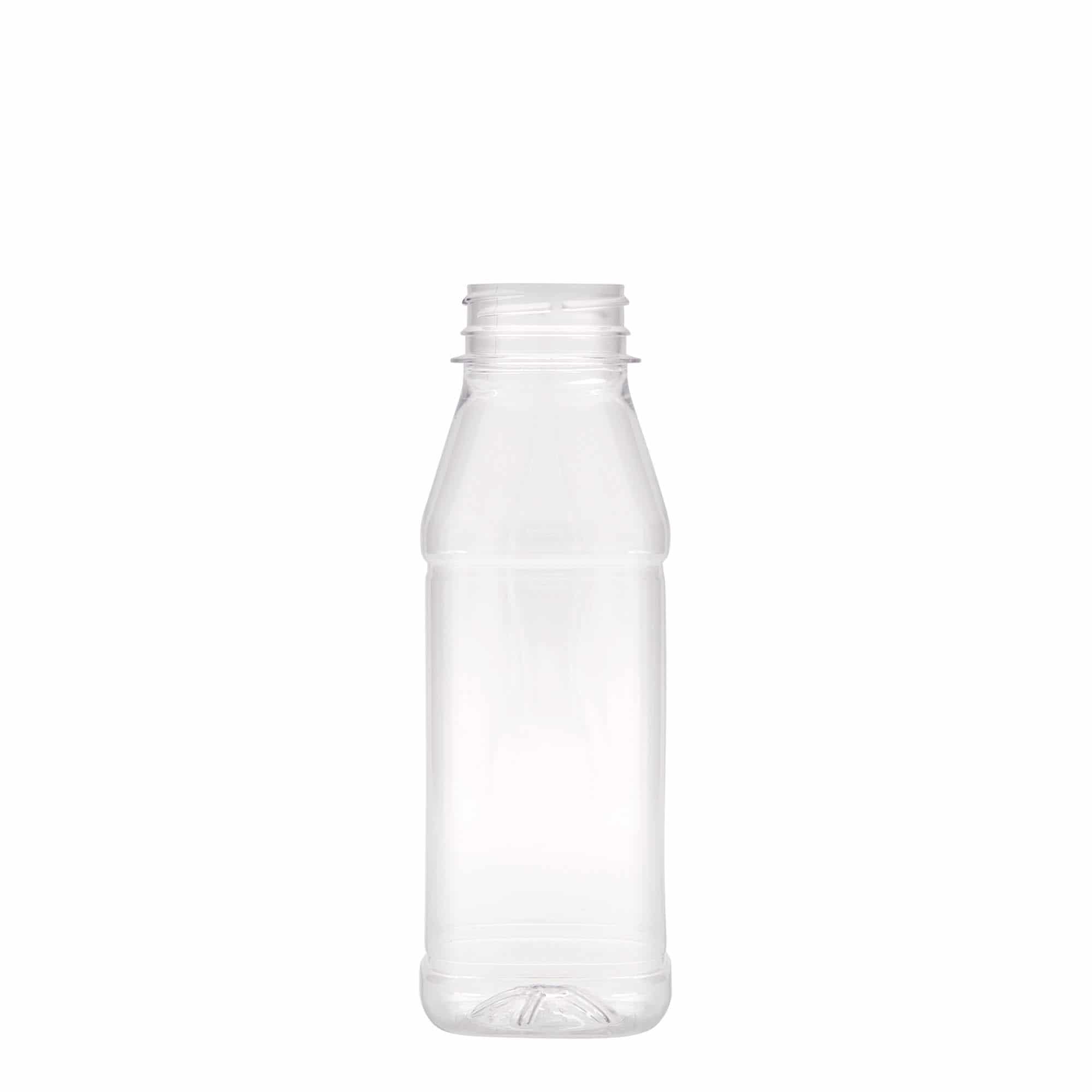 330 ml steklenica iz PET plastike »Milk and Juice Carré«, kvadratna, plastika, ustje: 38 mm 330 ml steklenica iz PET plastike »Milk and Juice Carré«, kvadratna, plastika, ustje: 38 mm