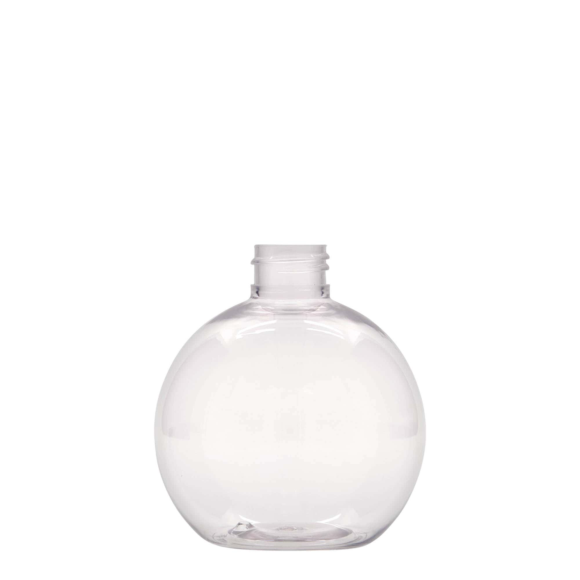 250 ml steklenica iz PET plastike »Perry«, okrogla, plastika, ustje: GPI 24/410