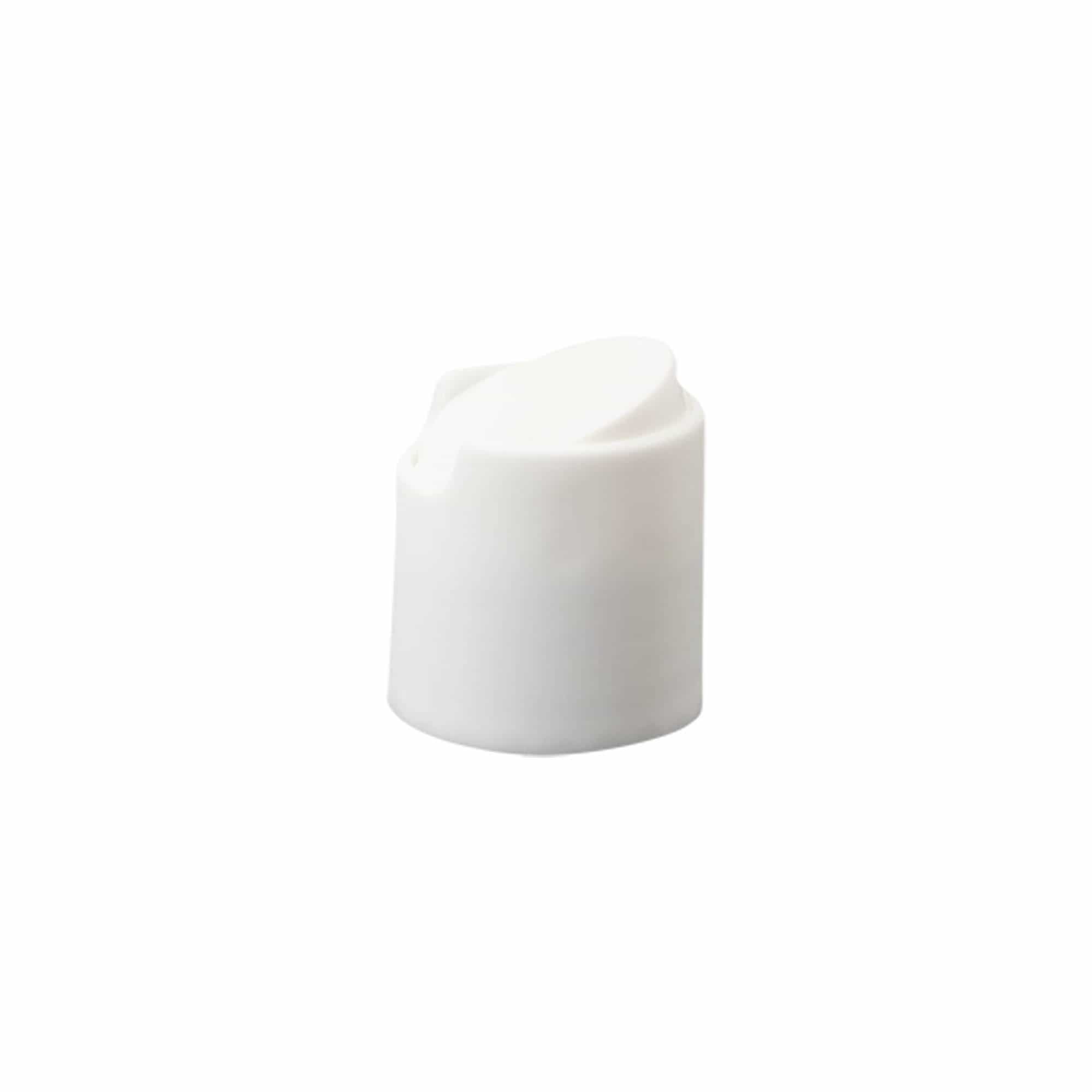 Skrutka z diskom na vrhu, PP-plastika, bela, za odprtino: 24/410