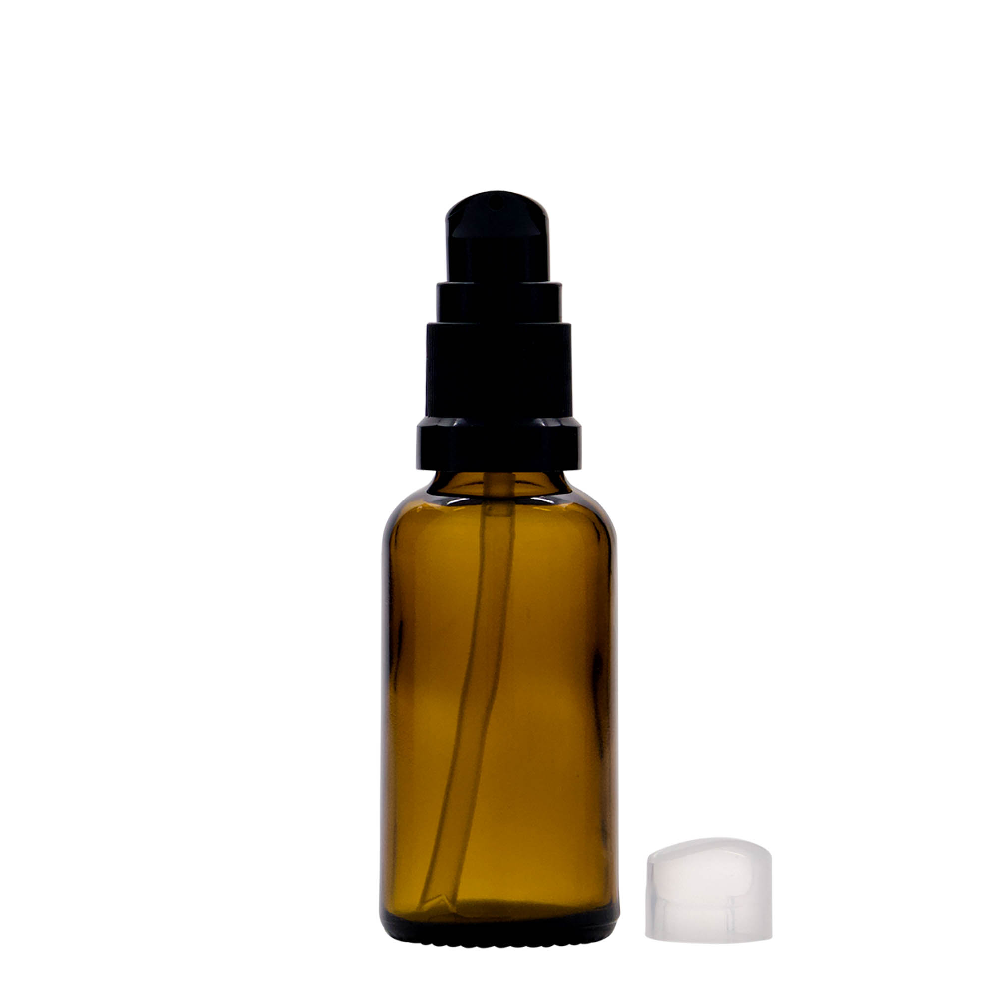 30 ml medicinska steklenička z dozirnikom za losjon, steklo, rjava, odprtina: DIN 18 30 ml medicinska steklenička z dozirnikom za losjon, steklo, rjava, odprtina: DIN 18