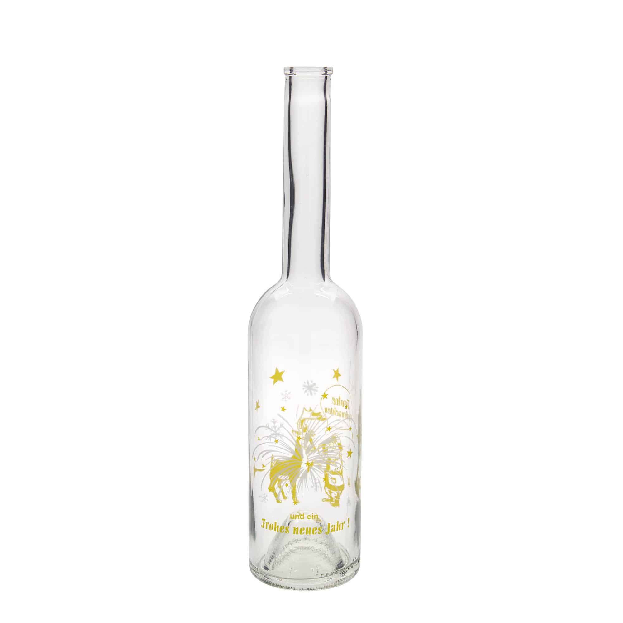 500 ml steklena steklenica »Opera«, motiv: ognjemet, ustje: pluta