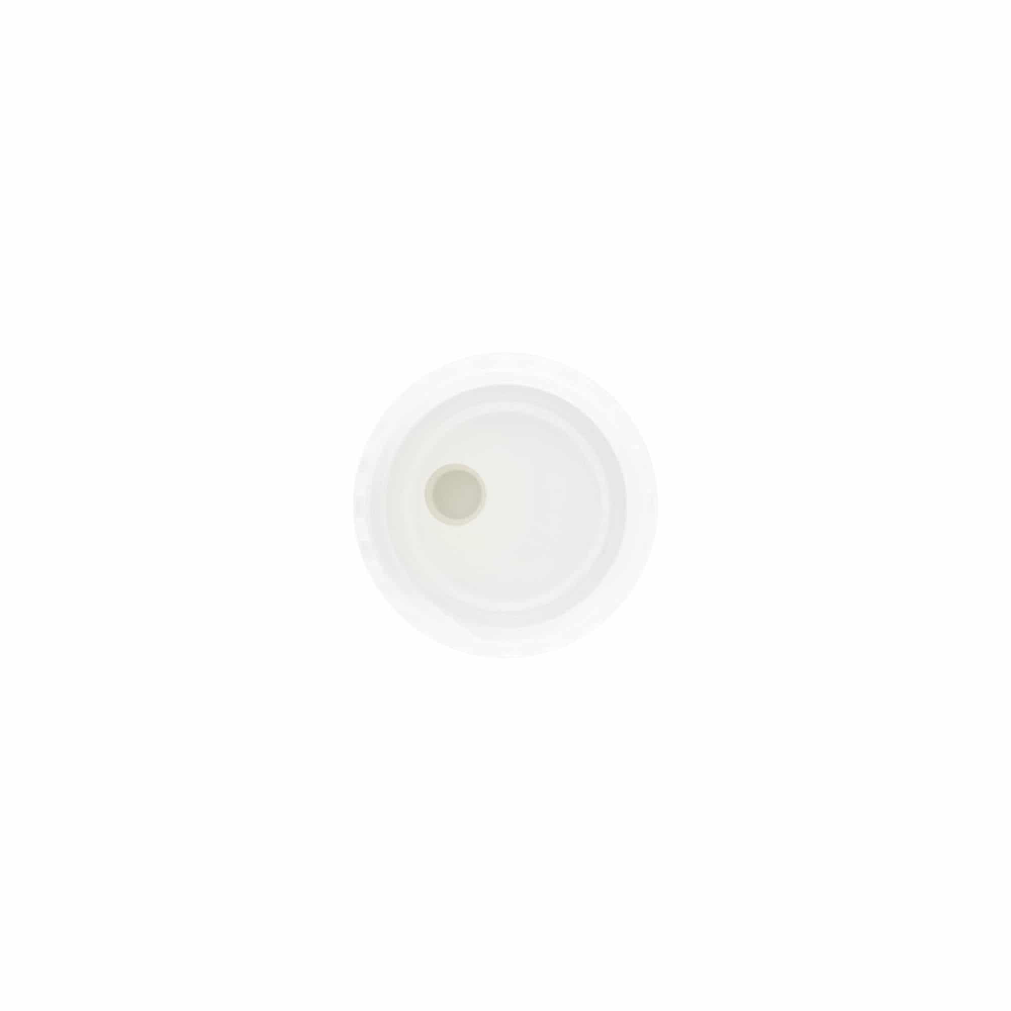 Zaviti pokrov Disc Top, PP-plastika, bel, za odprtino: 24/410
