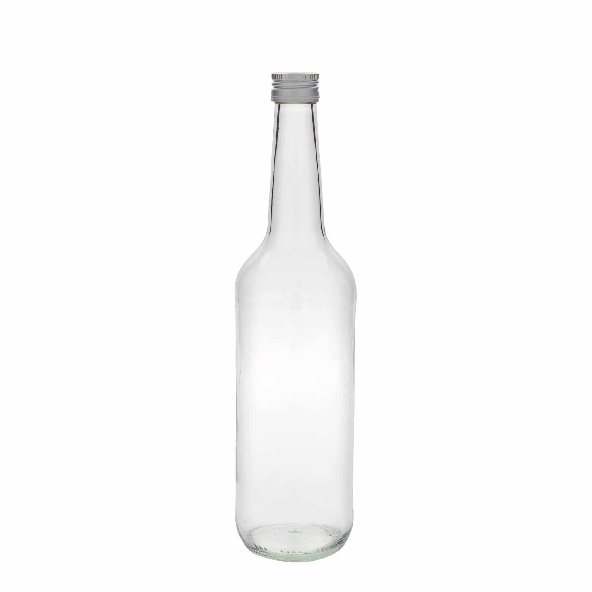 700 ml steklena steklenica z ravnim vratom, ustje: PP 28