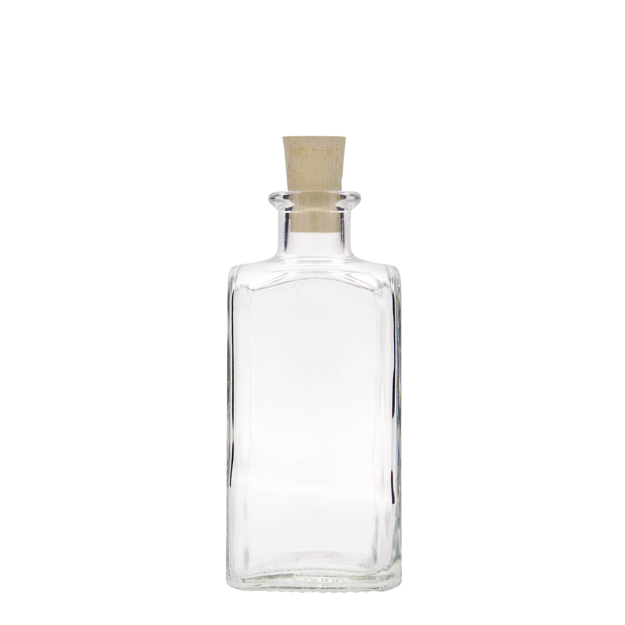 250 ml steklenička Apotheker Carré, kvadratna, odprtina: pluta