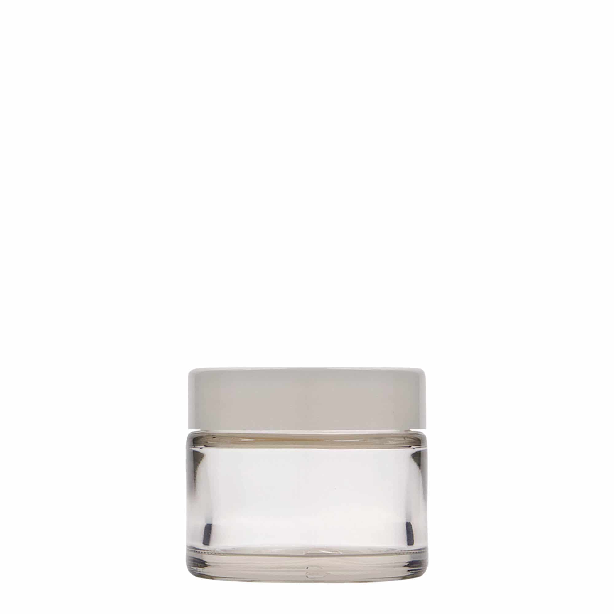50 ml lonček »Beauty«, steklo, ustje: navojni zamašek