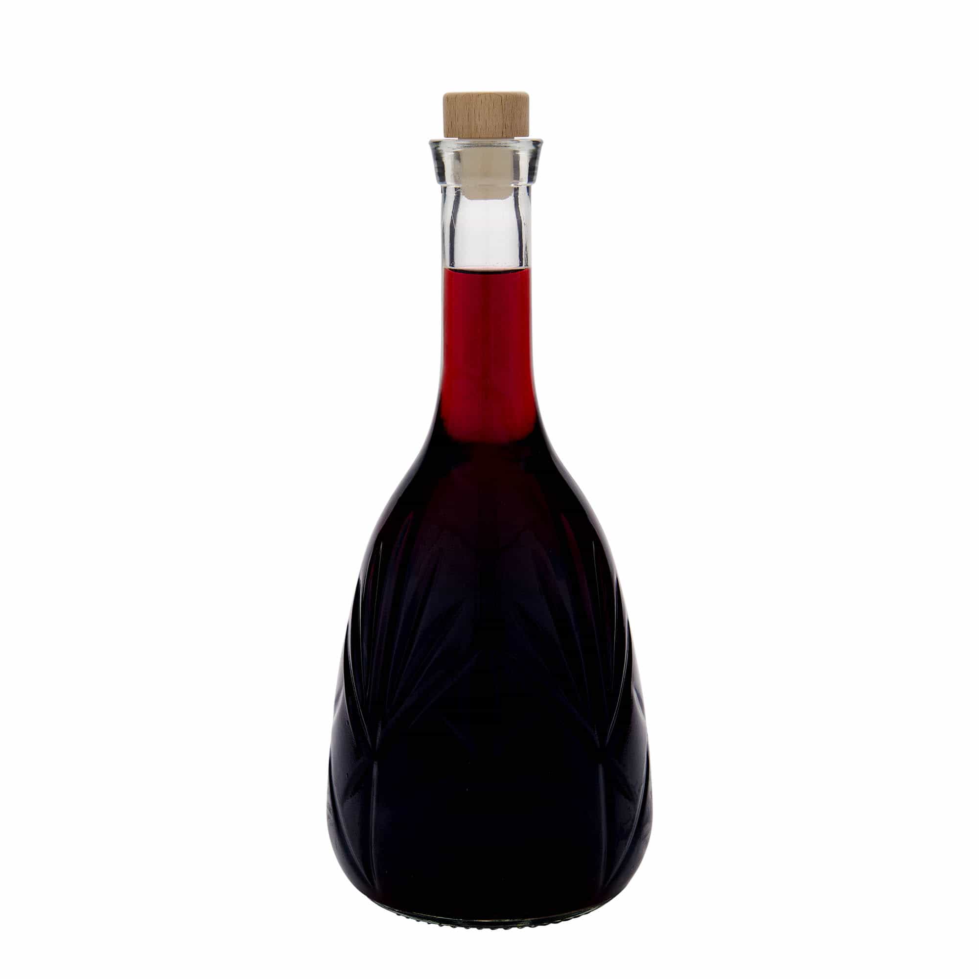 1.000 ml steklenica 'Reliefa', odprtina: zamašek iz plute 1.000 ml steklenica 'Reliefa', odprtina: zamašek iz plute