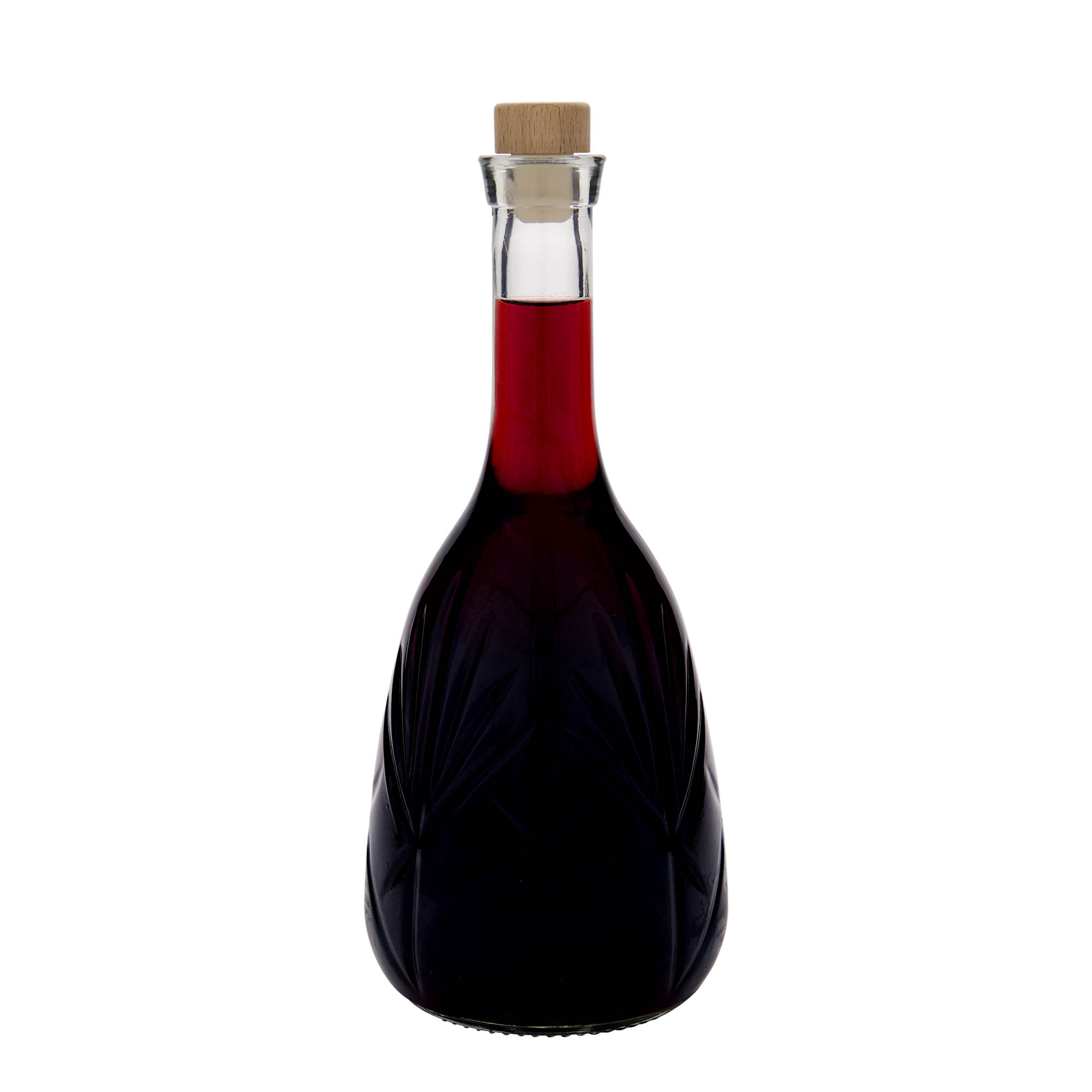 1.000 ml steklenica 'Reliefa', odprtina: zamašek iz plute 1.000 ml steklenica 'Reliefa', odprtina: zamašek iz plute
