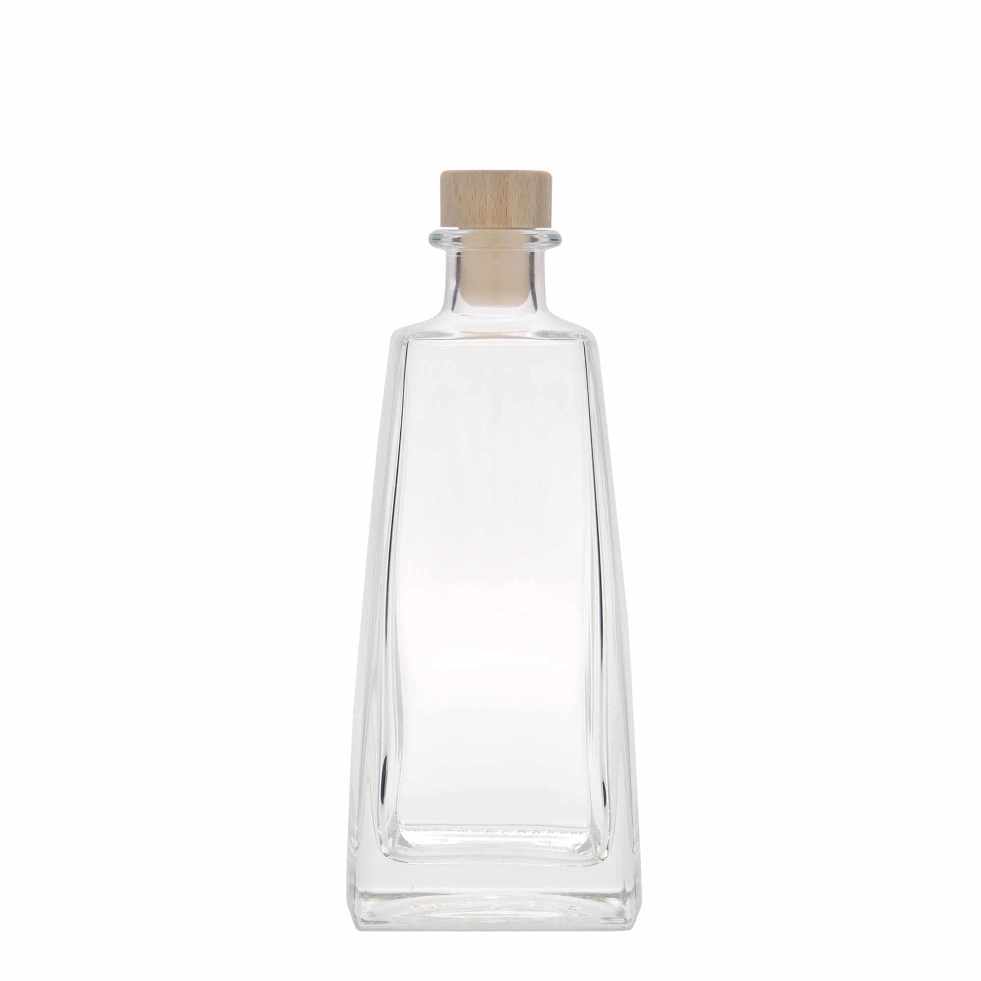 350 ml steklena steklenica »Timmy«, pravokotna, ustje: pluta