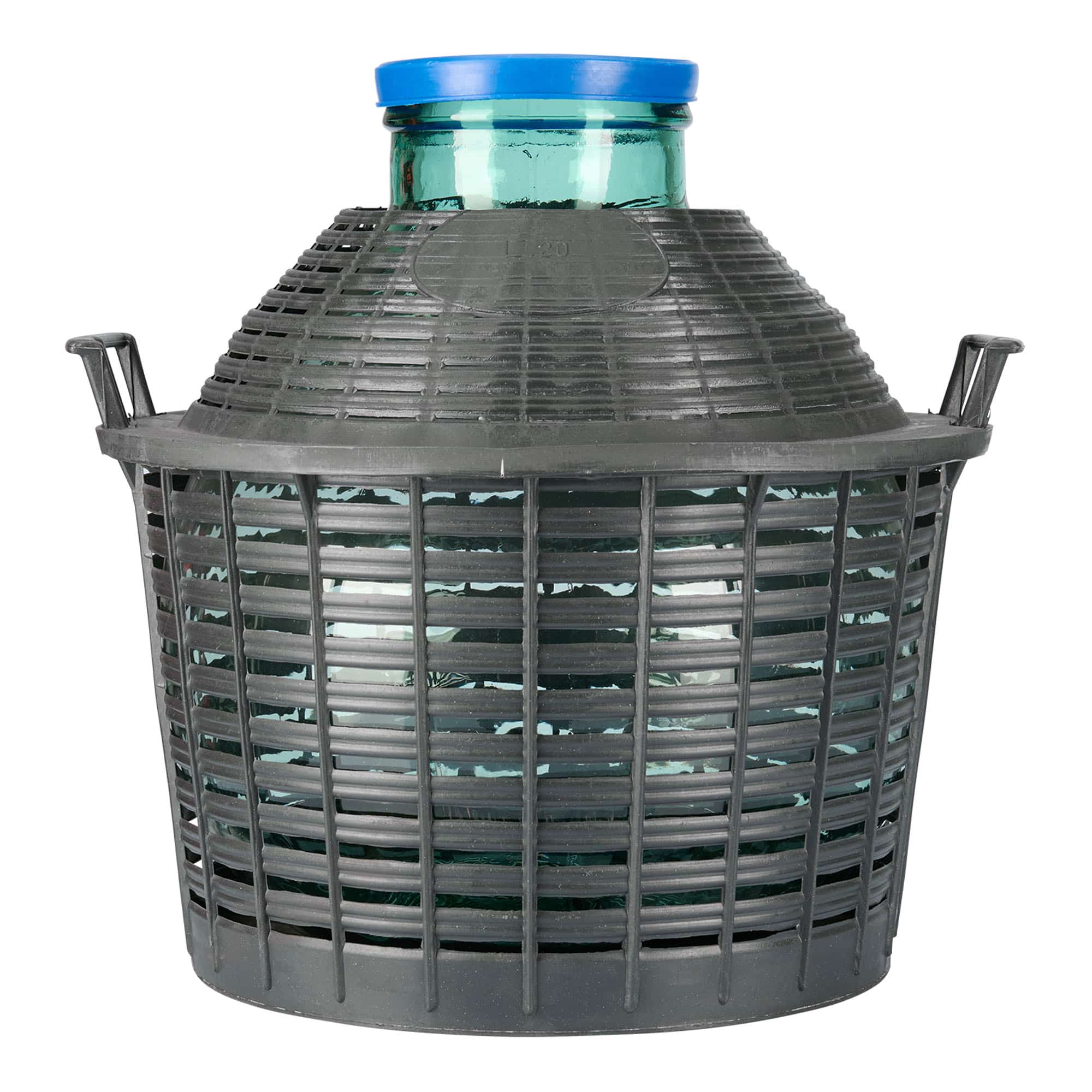 20 l balonska steklenica z širokim vratom, steklo, odprtina: pokrov s pritrditvijo