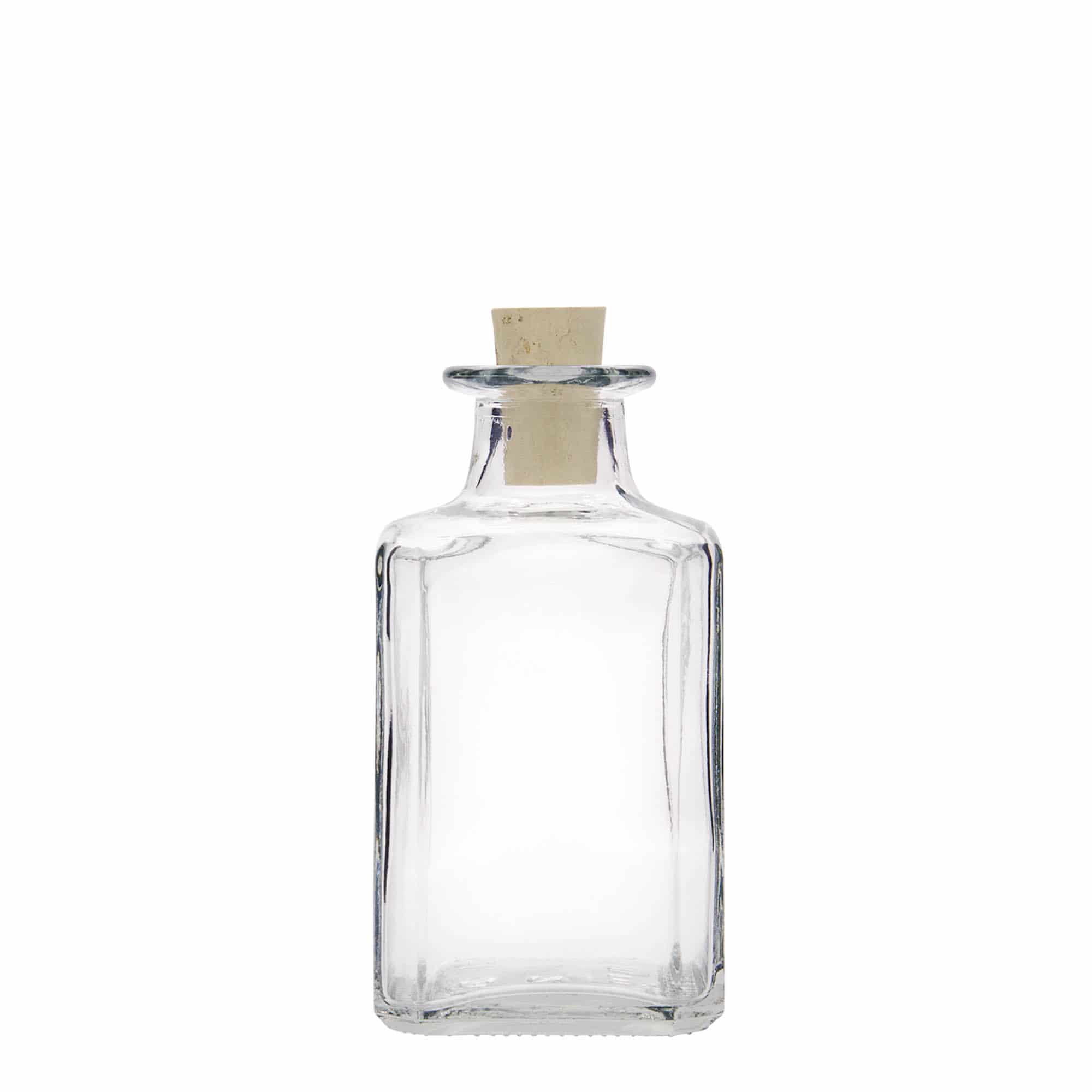 250 ml steklena steklenica »Torben«, kvadratna, ustje: pluta