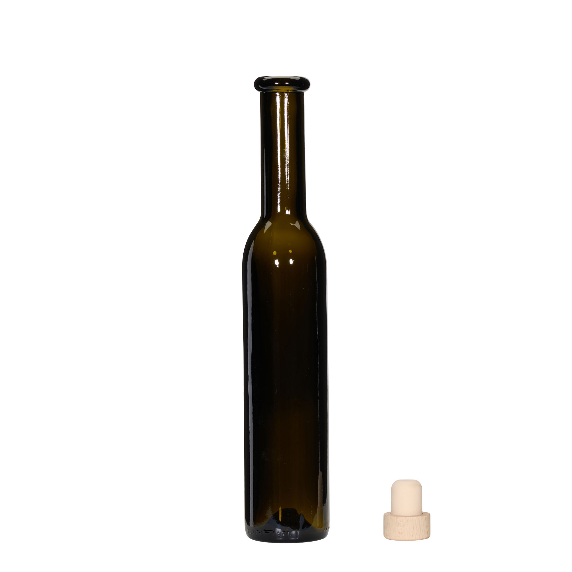 250 ml steklenica 'Rocky', antično zelena, odprtina: pluta