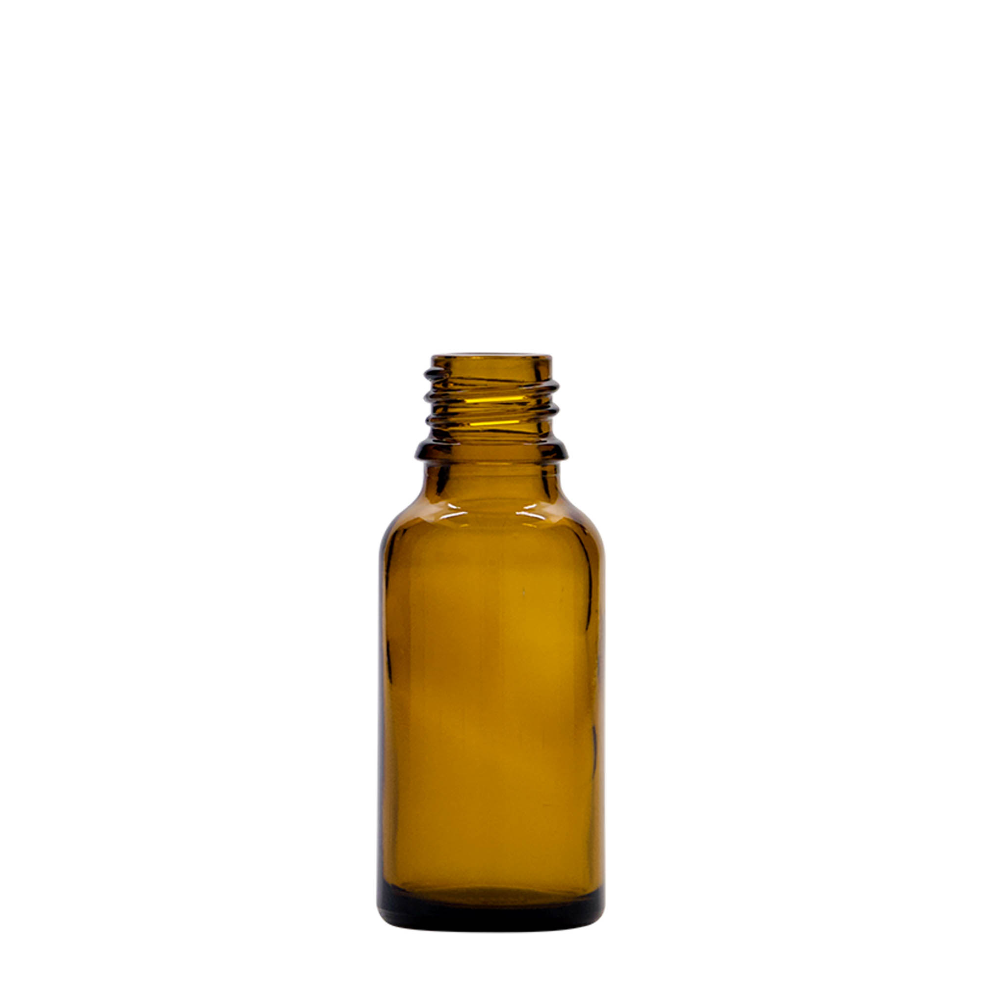 20 ml steklenička z pipeto, medicinska, steklo, rjava, odprtina: DIN 18