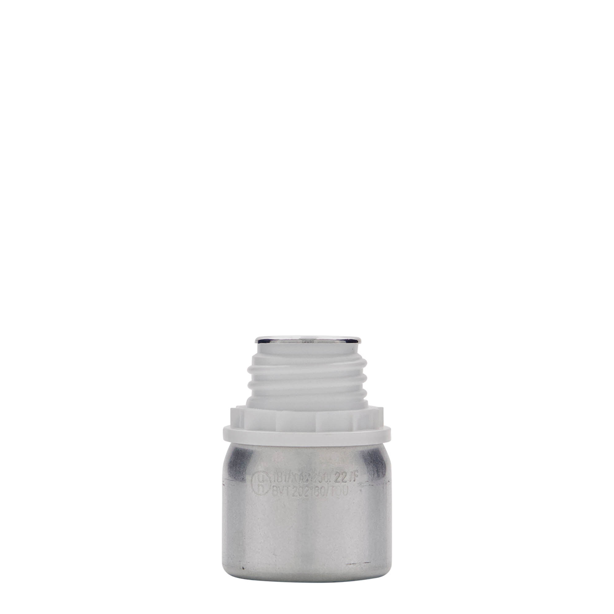 50 ml aluminijasta steklenička, kovina, srebrna, odprtina: DIN 32 50 ml aluminijasta steklenička, kovina, srebrna, odprtina: DIN 32
