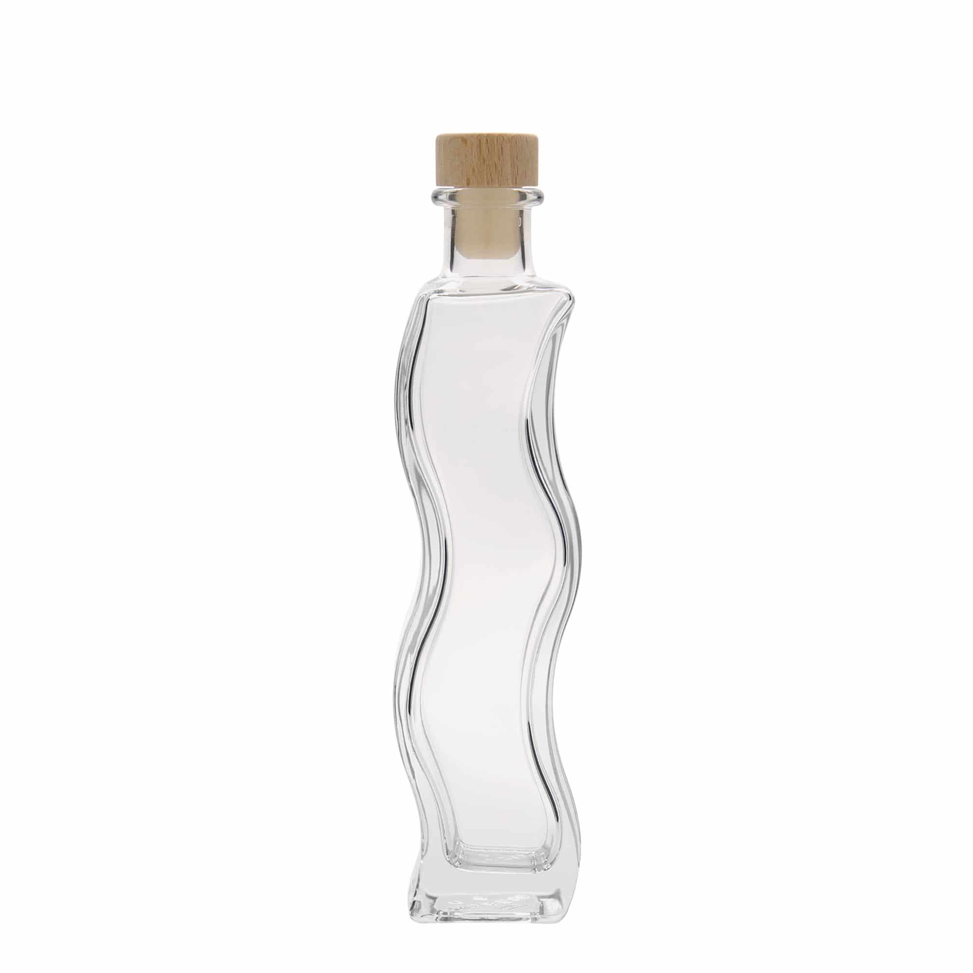 200 ml steklenička 'Val', kvadratna, odprtina: zamašek
