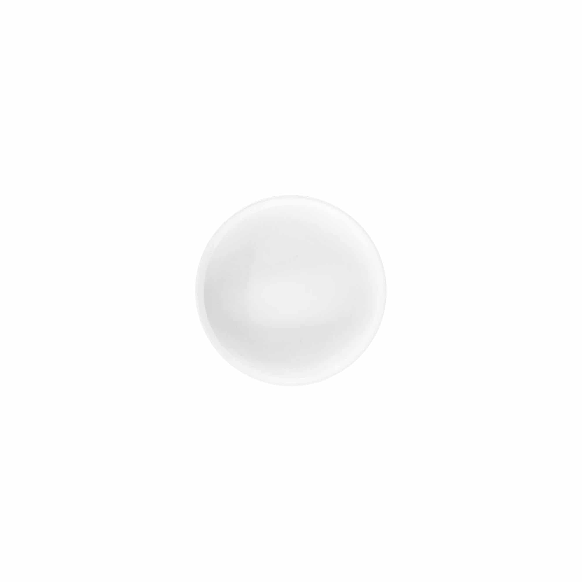 Navojni zamašek »White Line« 6 ml, plastika PP, bela