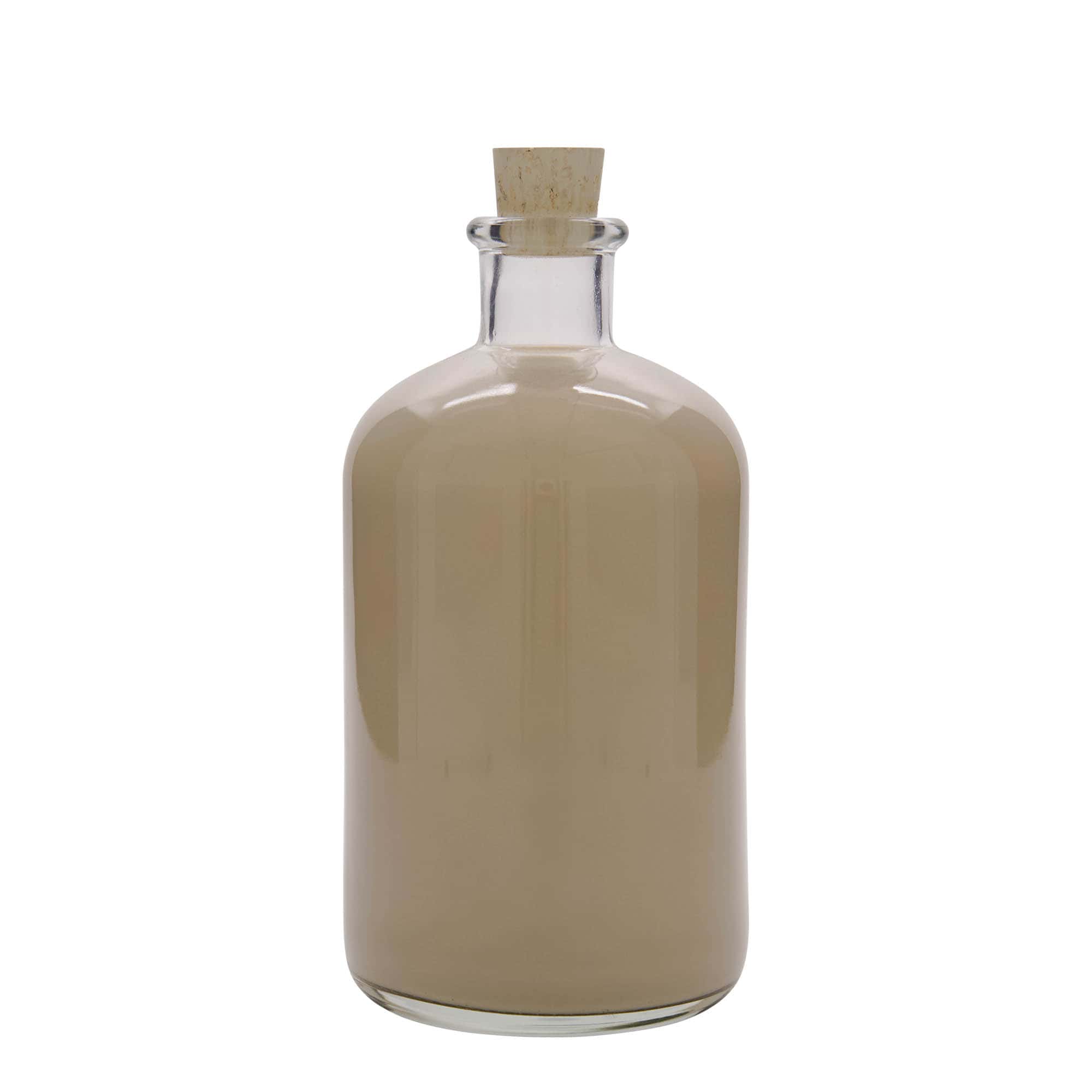 1.000 ml steklenica za zdravila, ustje: pluta