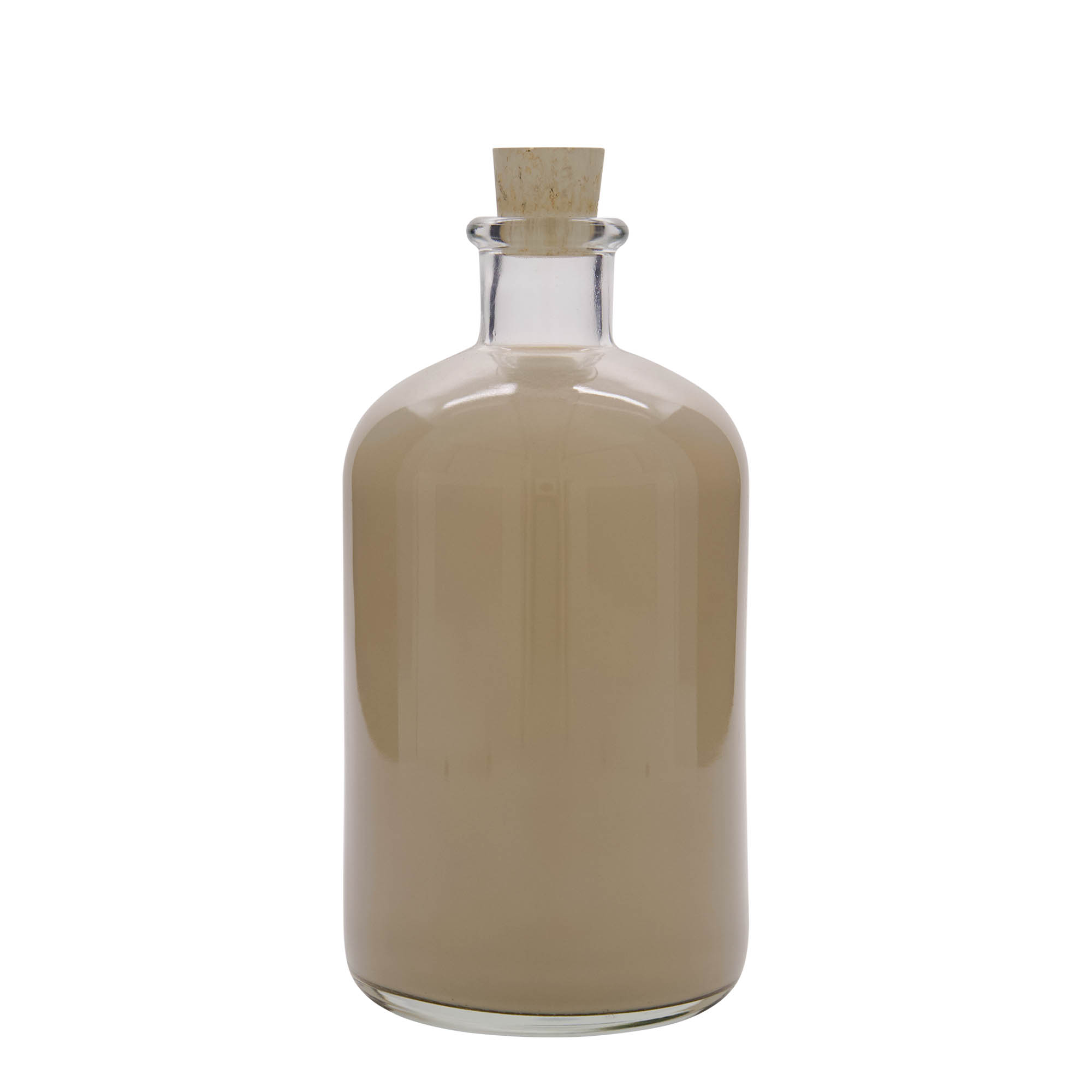 1.000 ml steklenica za zdravila, ustje: pluta