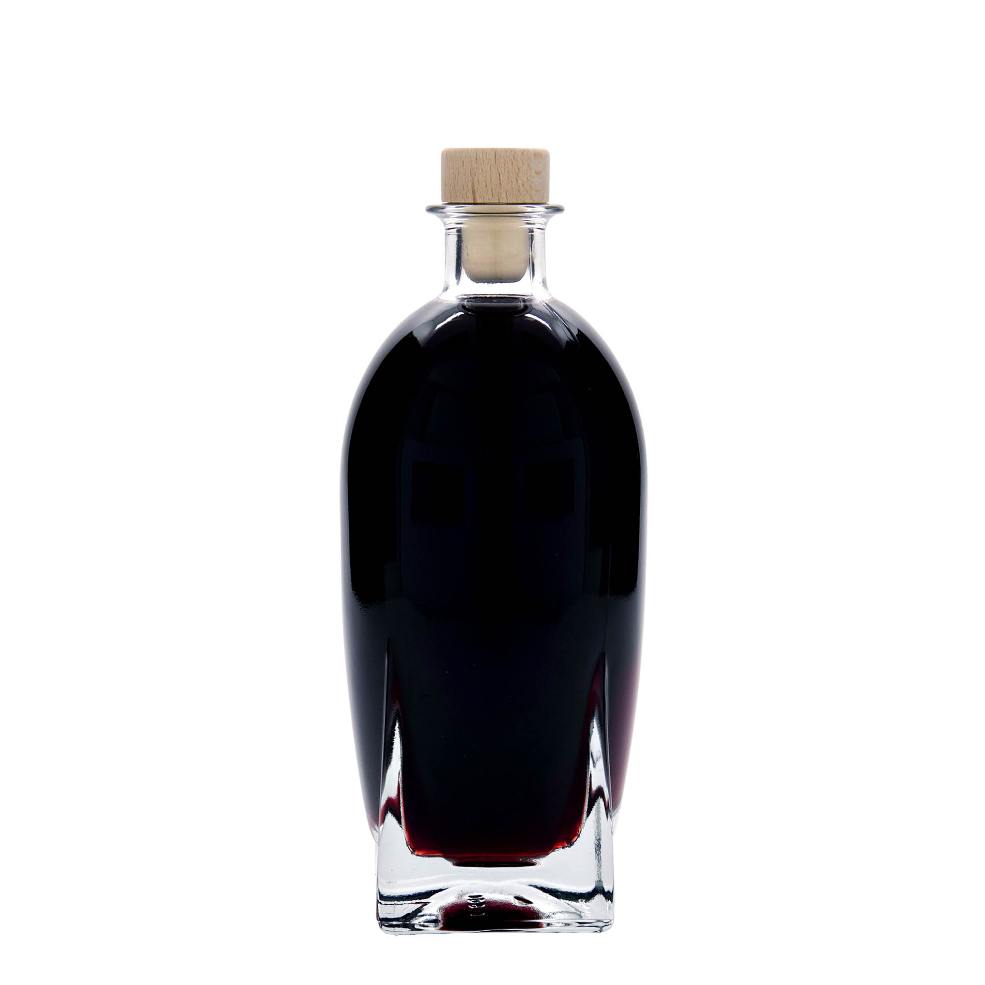 500 ml steklenica 'Zino', kvadratna, odprtina: zamašek
