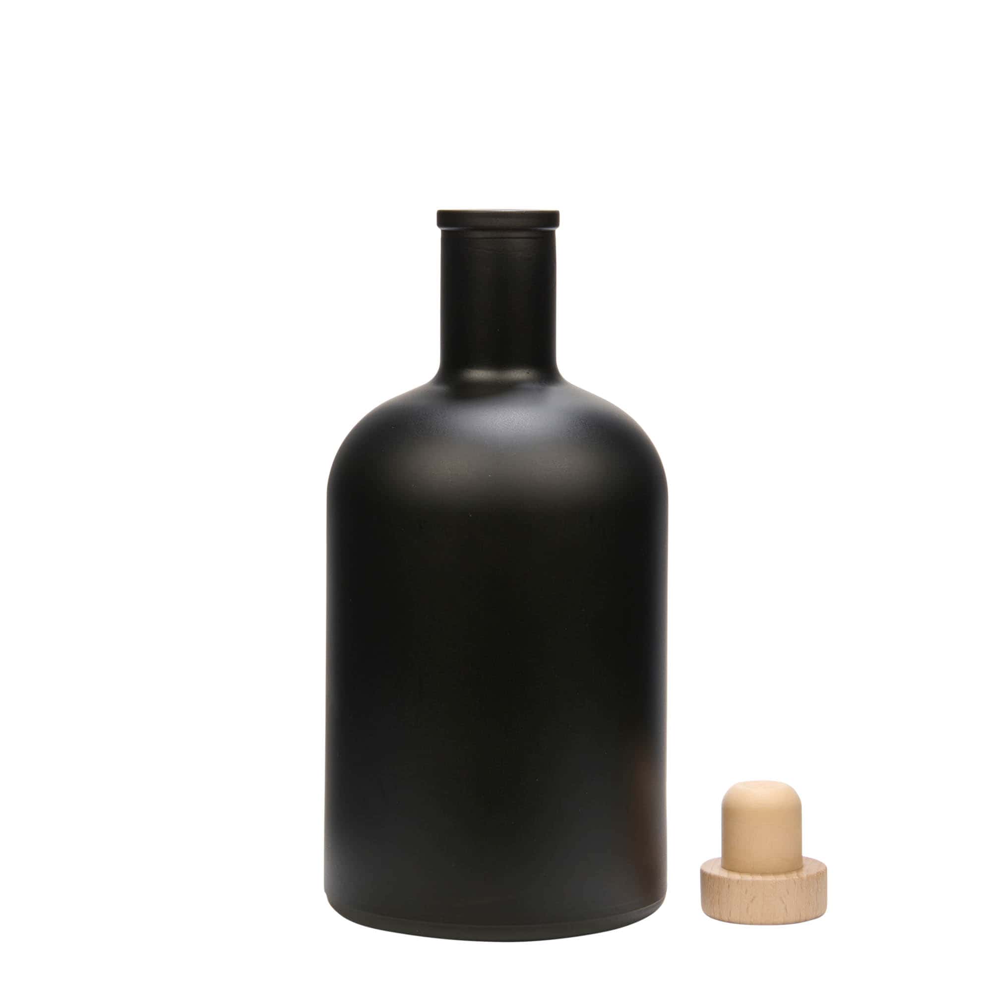 700 ml steklenica 'Gerardino', črna, odprtina: pluta