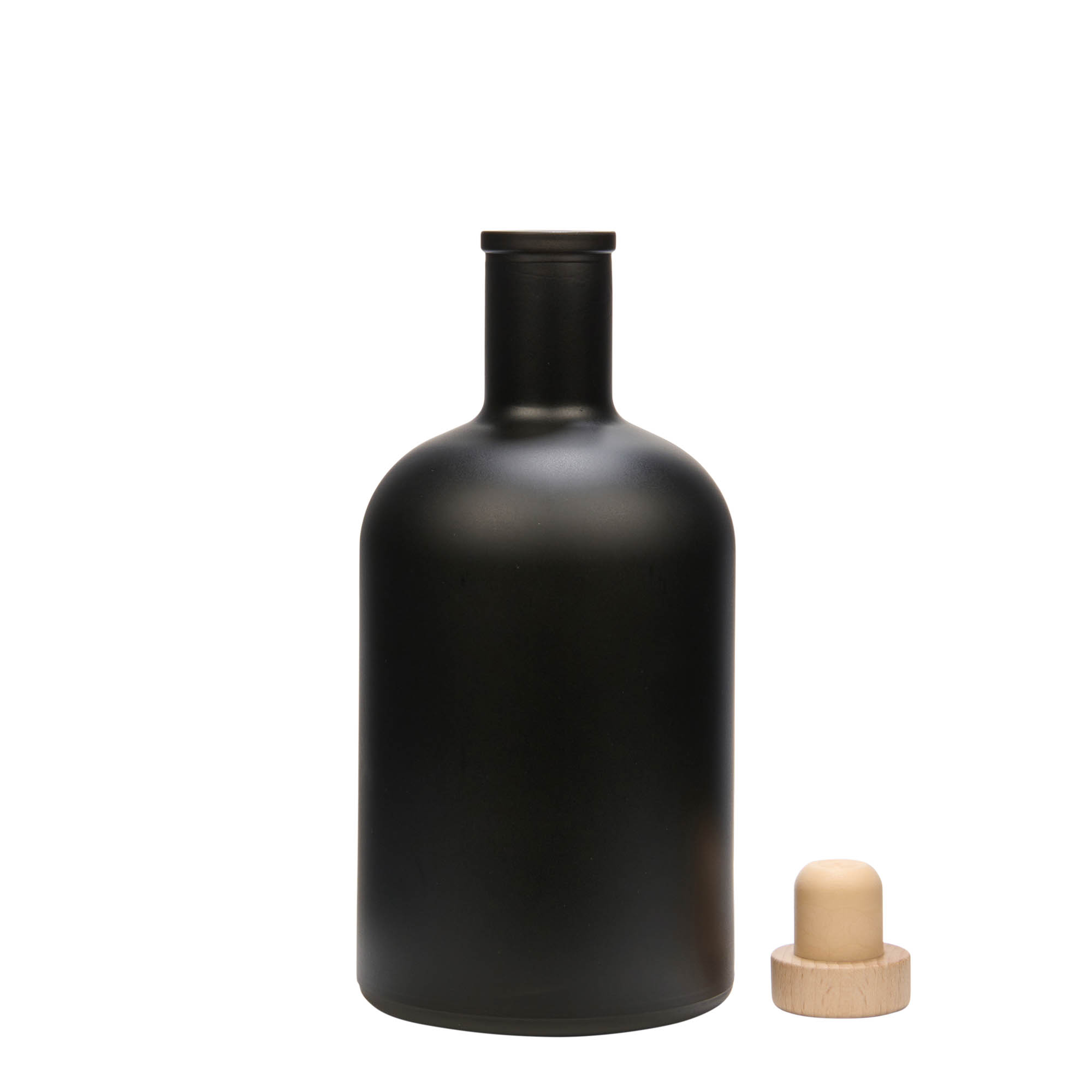 700 ml steklenica 'Gerardino', črna, odprtina: pluta