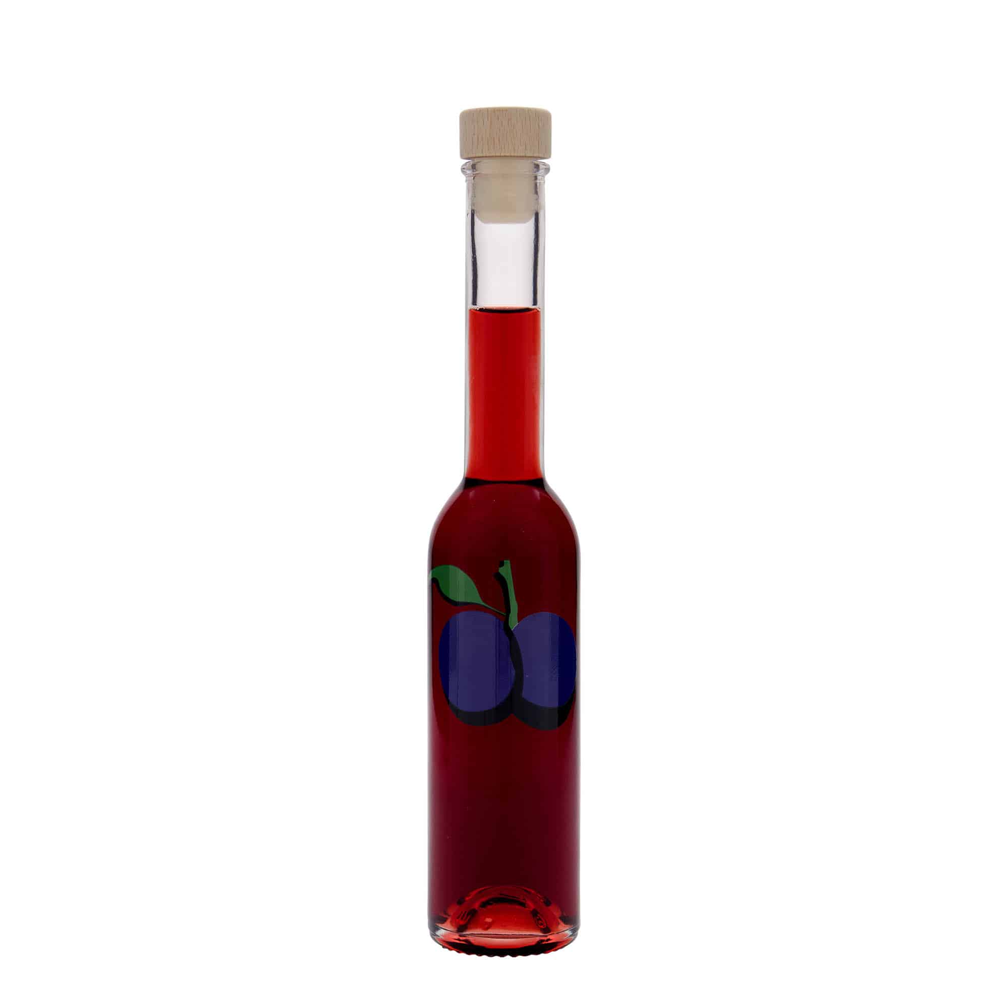 200 ml steklenica 'Opera', motiv: sliva, odprtina: pluta