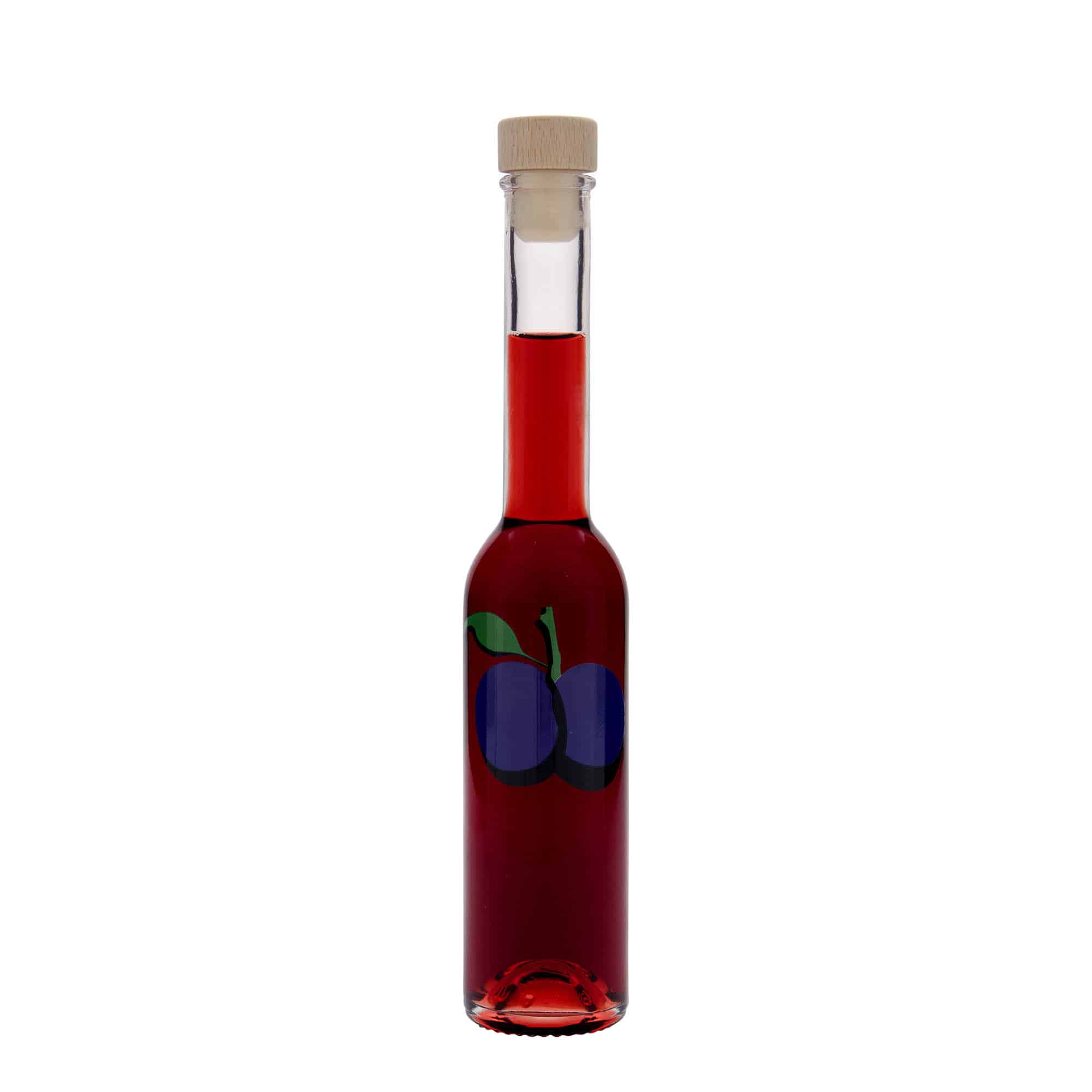 200 ml steklenica 'Opera', motiv: sliva, odprtina: pluta