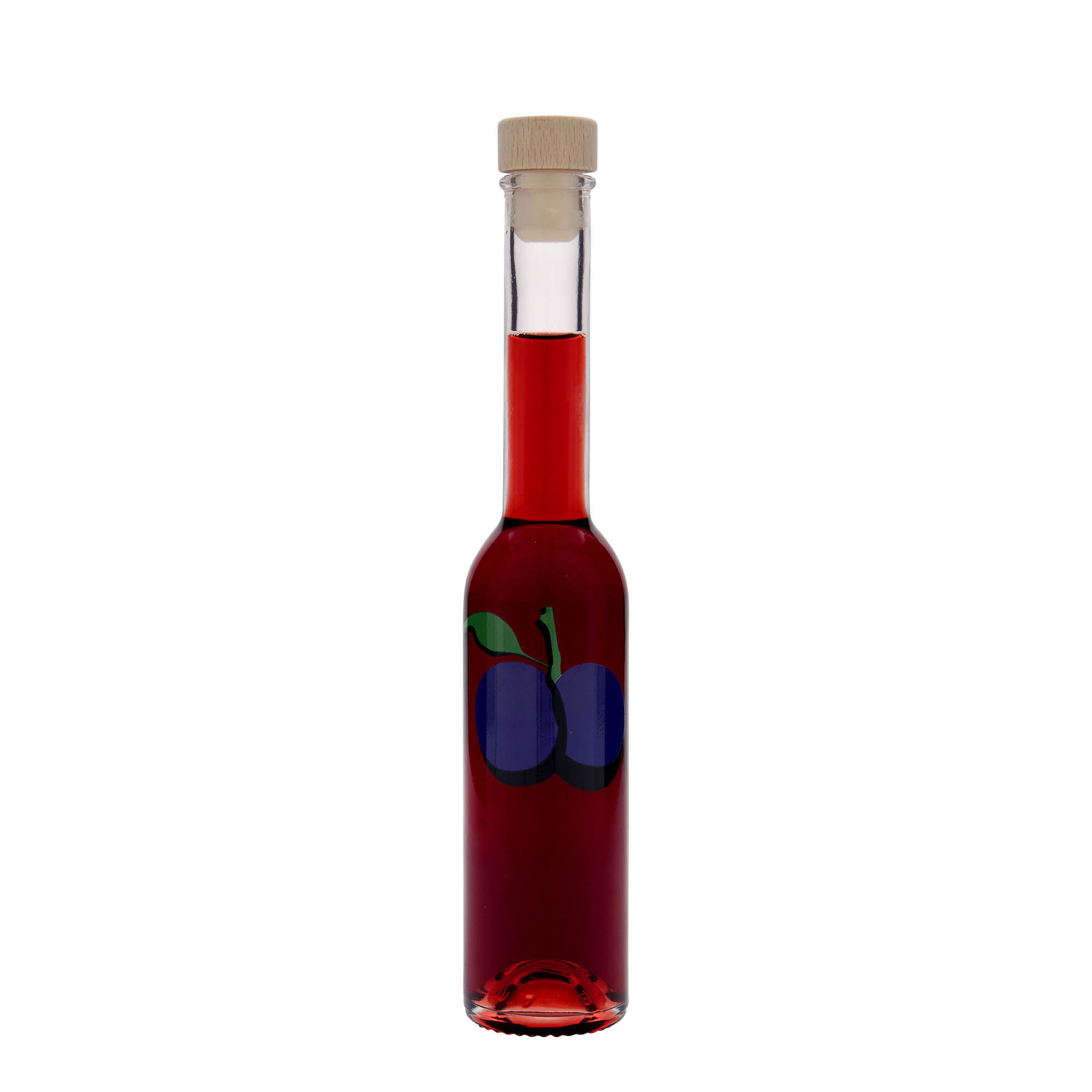 200 ml steklenica 'Opera', motiv: sliva, odprtina: pluta