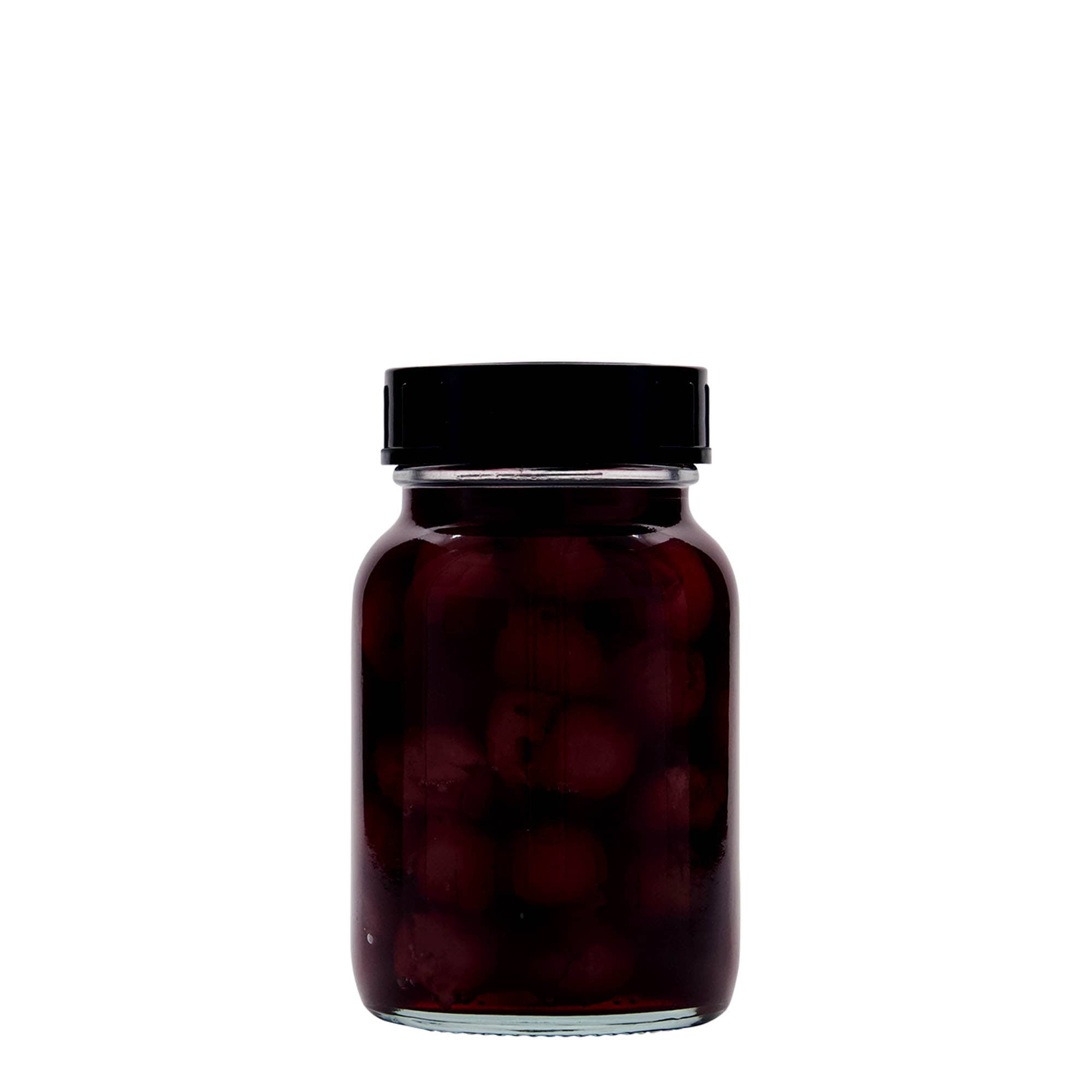 250 ml steklen kozarec z širokim vratom, odprtina: DIN 55