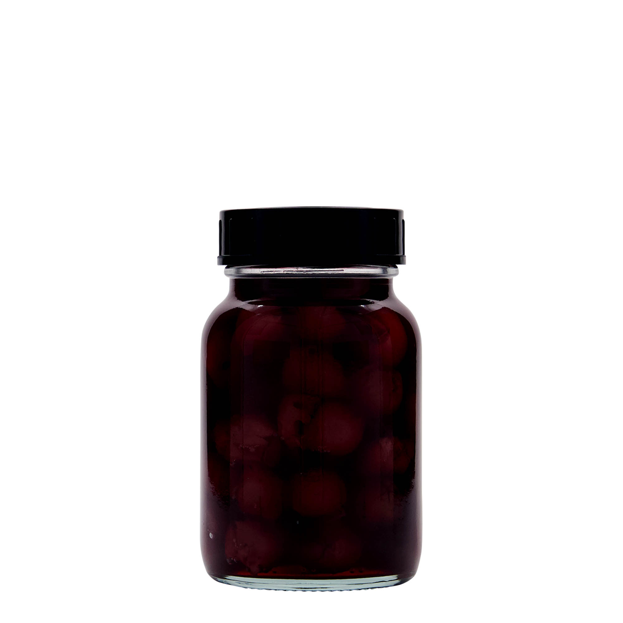 250 ml steklen kozarec z širokim vratom, odprtina: DIN 55
