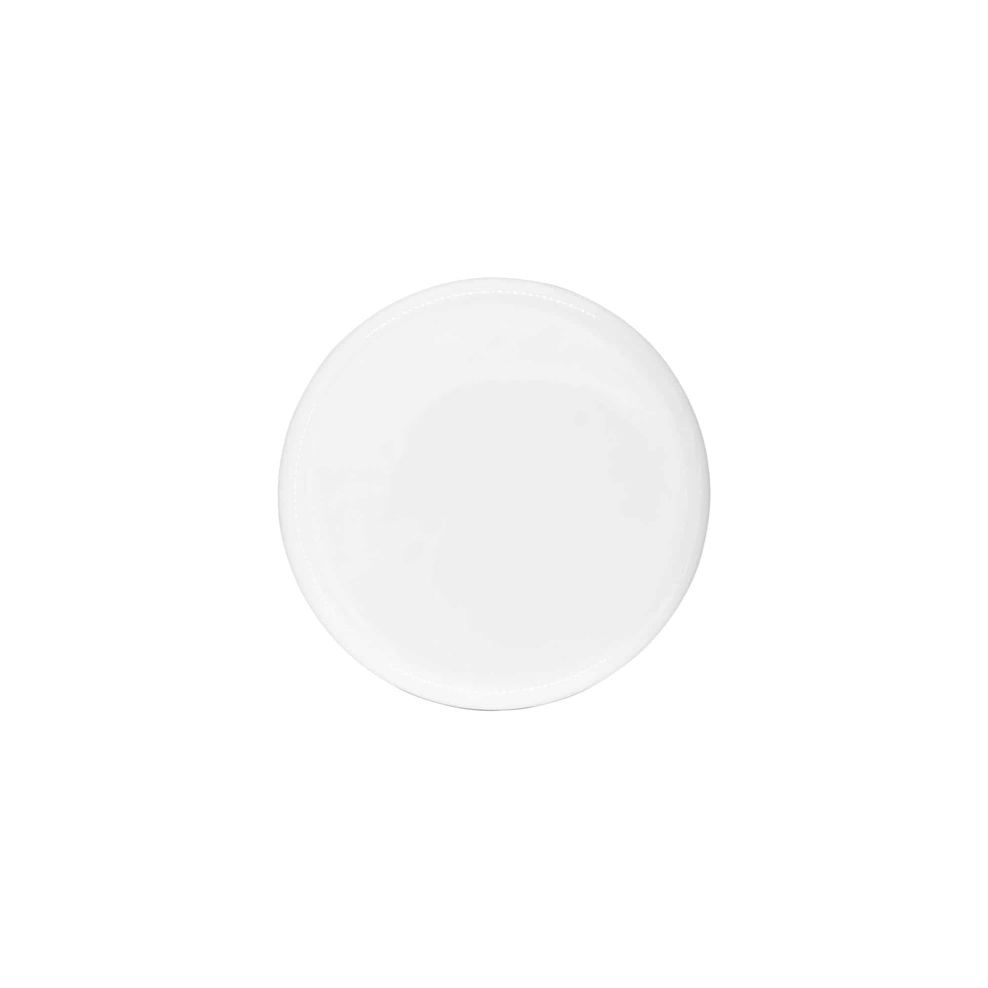 Navojni zamašek za 100 ml »Bianca«, plastika PP, bela