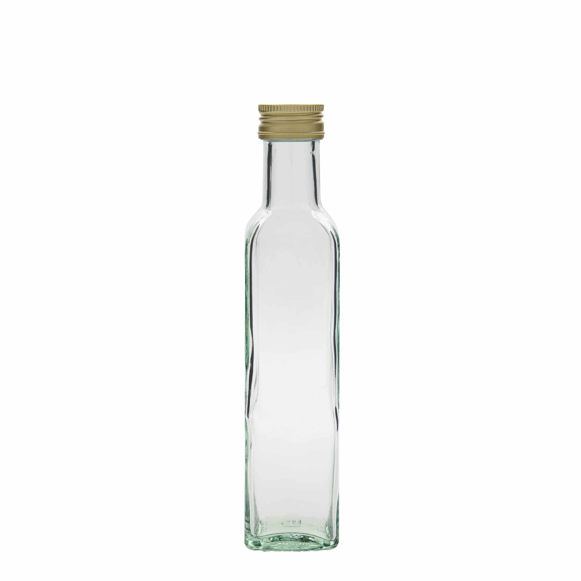 250 ml steklena steklenica »Marasca«, kvadratna, ustje: PP 31,5