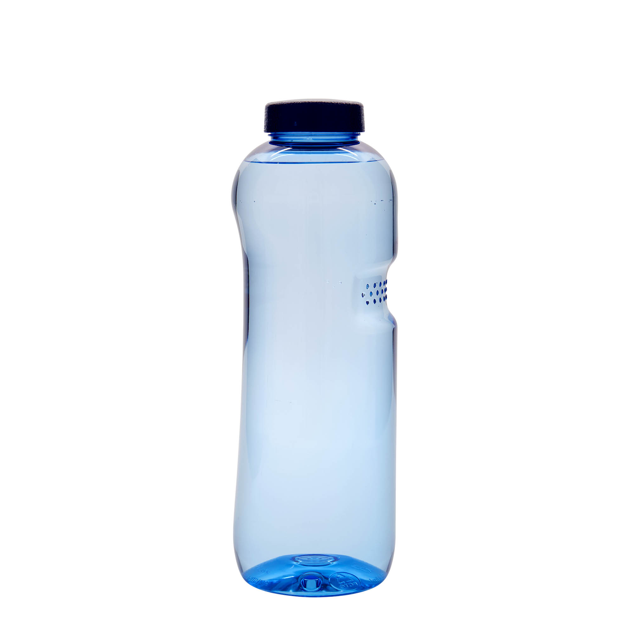 1.000 ml PET-pitna steklenica 'Kavodrink', plastika, modra