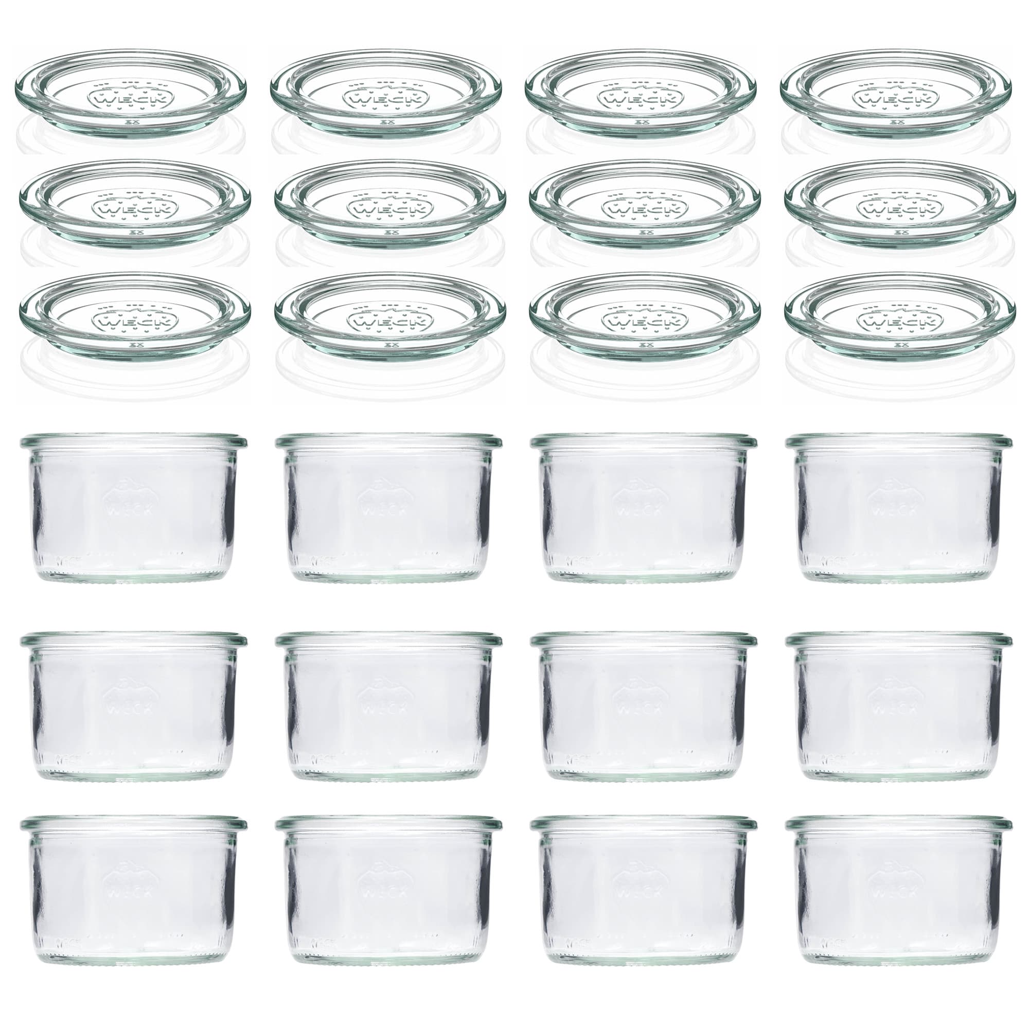 12x 200 ml WECK kozarec za vlaganje s steklenim pokrovom RR 80