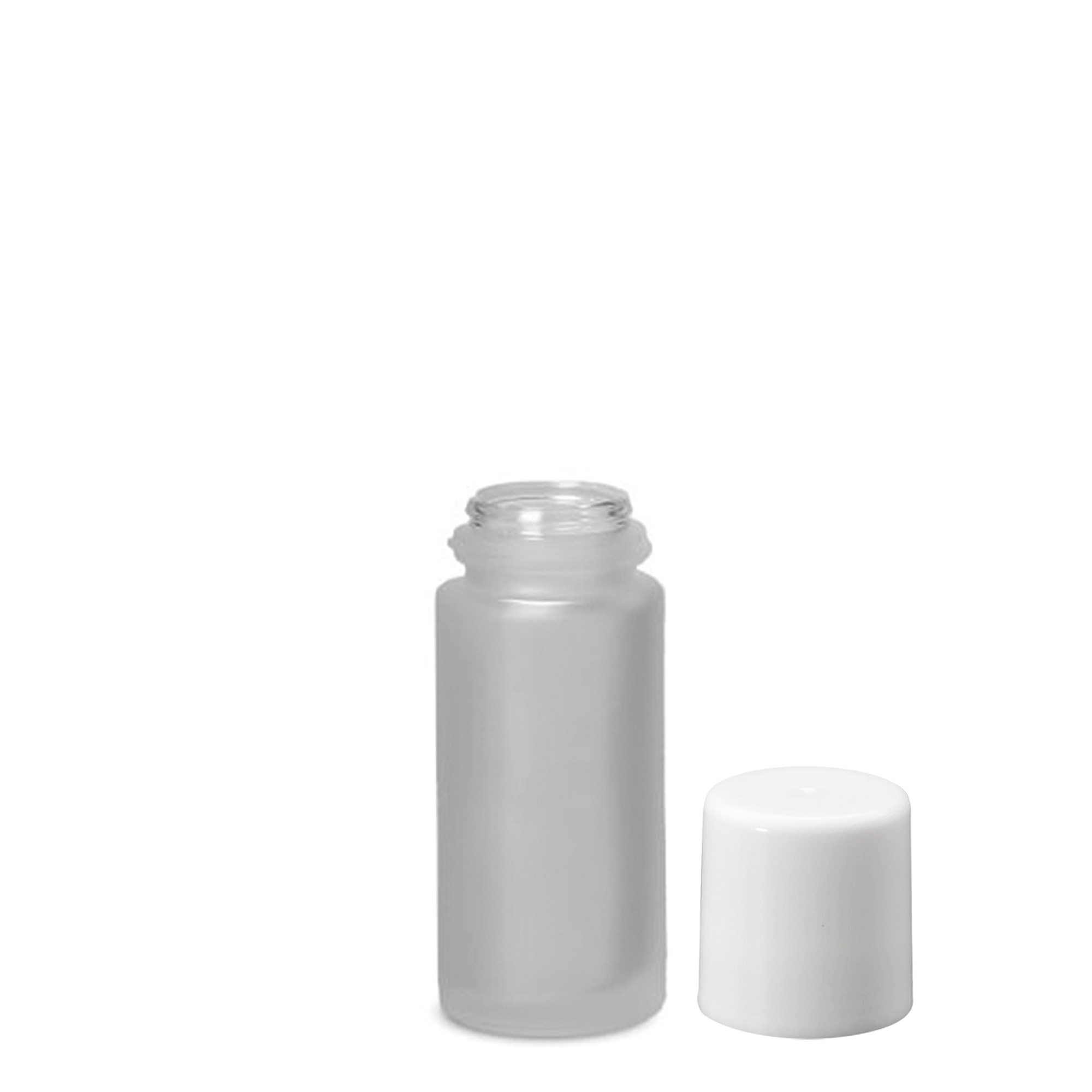50 ml roll-on steklenička, steklo, zmrznjeno, odprtina: navojni pokrov