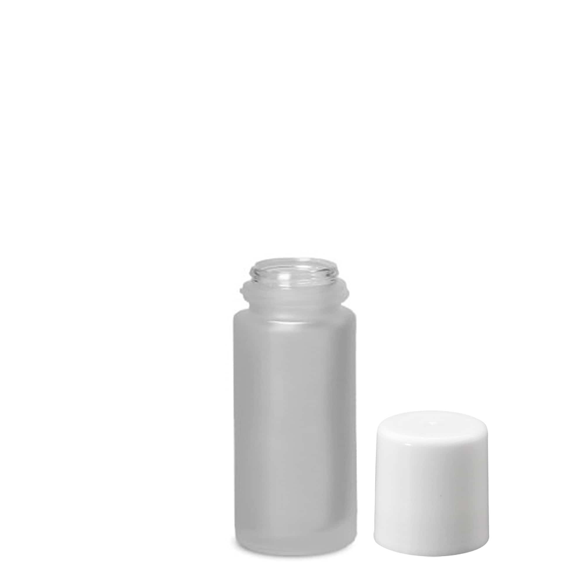 50 ml roll-on steklenička, steklo, zmrznjeno, odprtina: navojni pokrov
