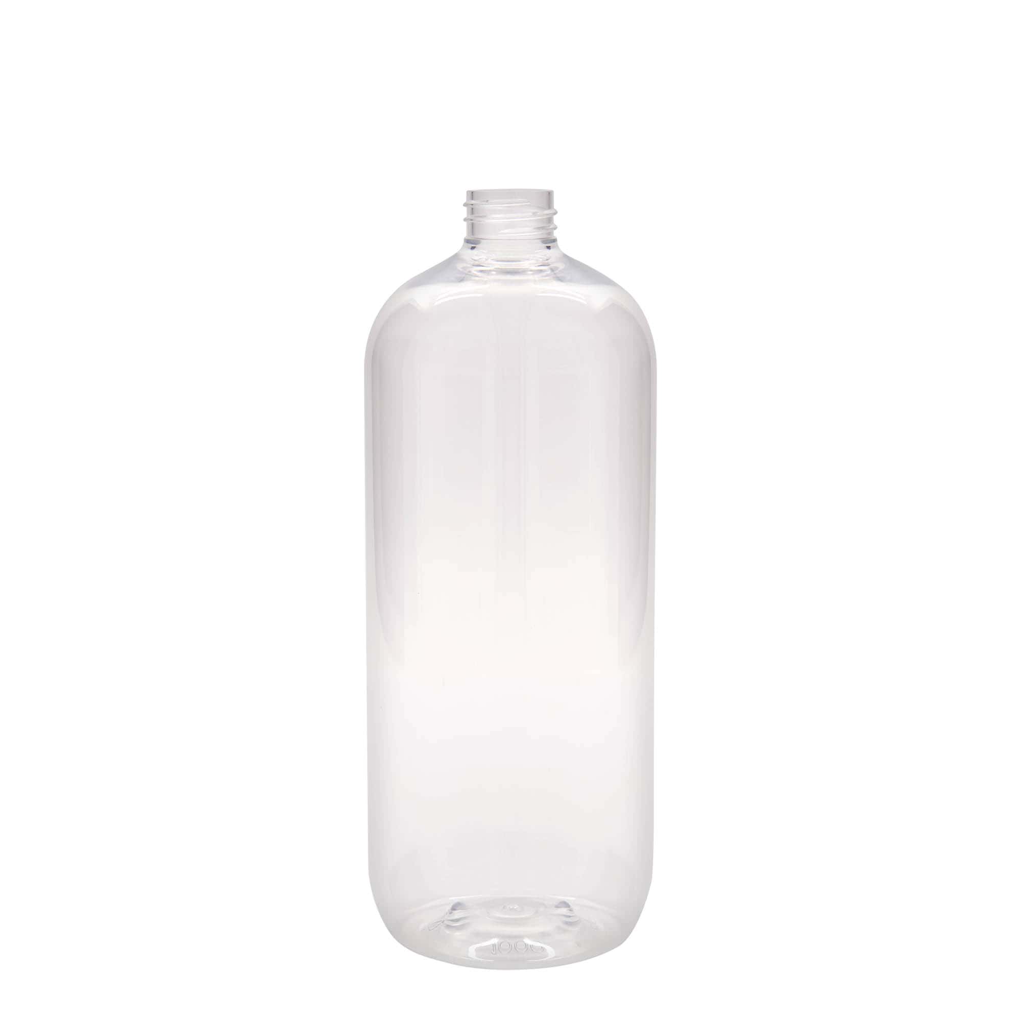 1000 ml steklenica iz PET plastike »Boston«, plastika, ustje: GPI 28/410 1000 ml steklenica iz PET plastike »Boston«, plastika, ustje: GPI 28/410