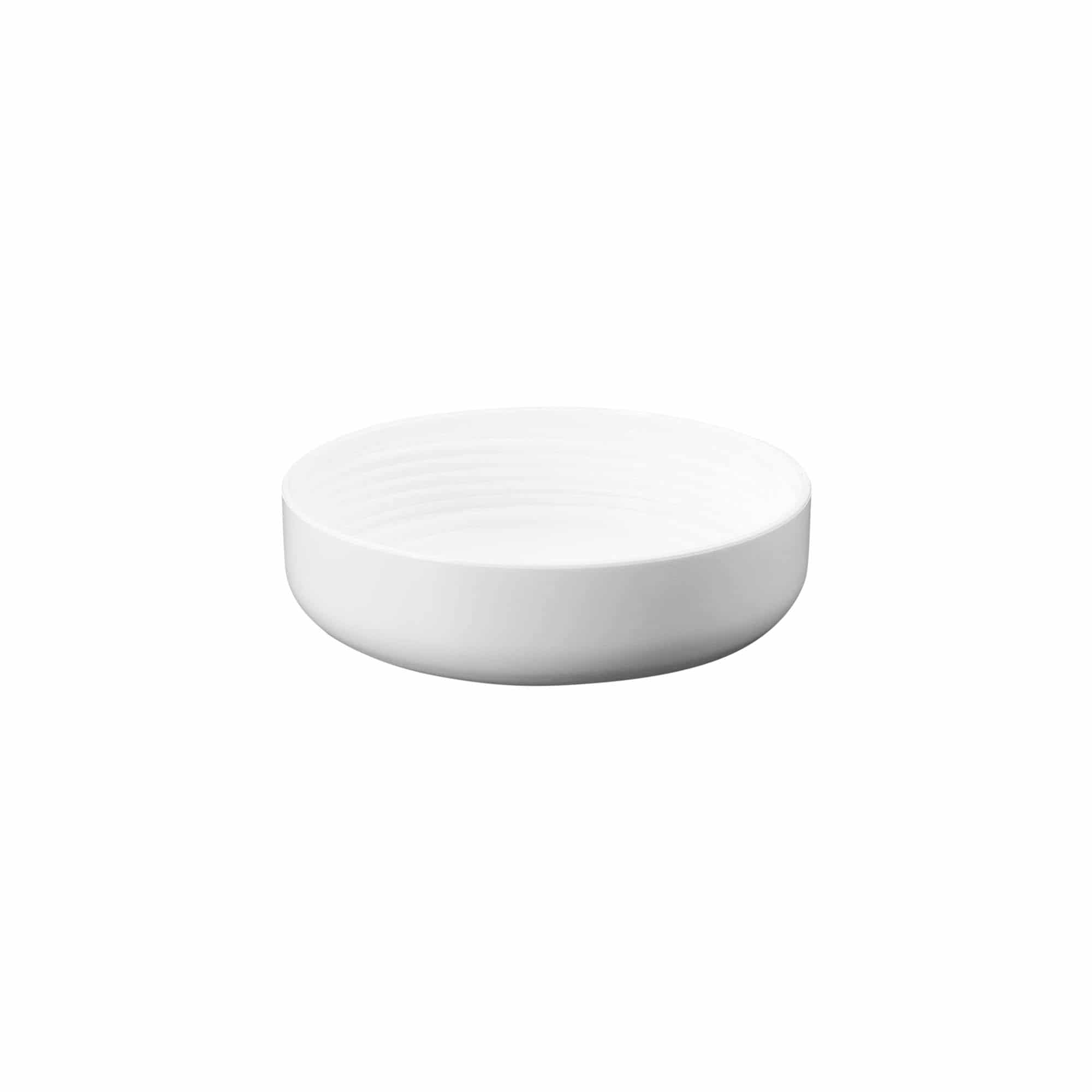 Navojni zamašek za 150 ml »Bianca«, plastika PP, bela
