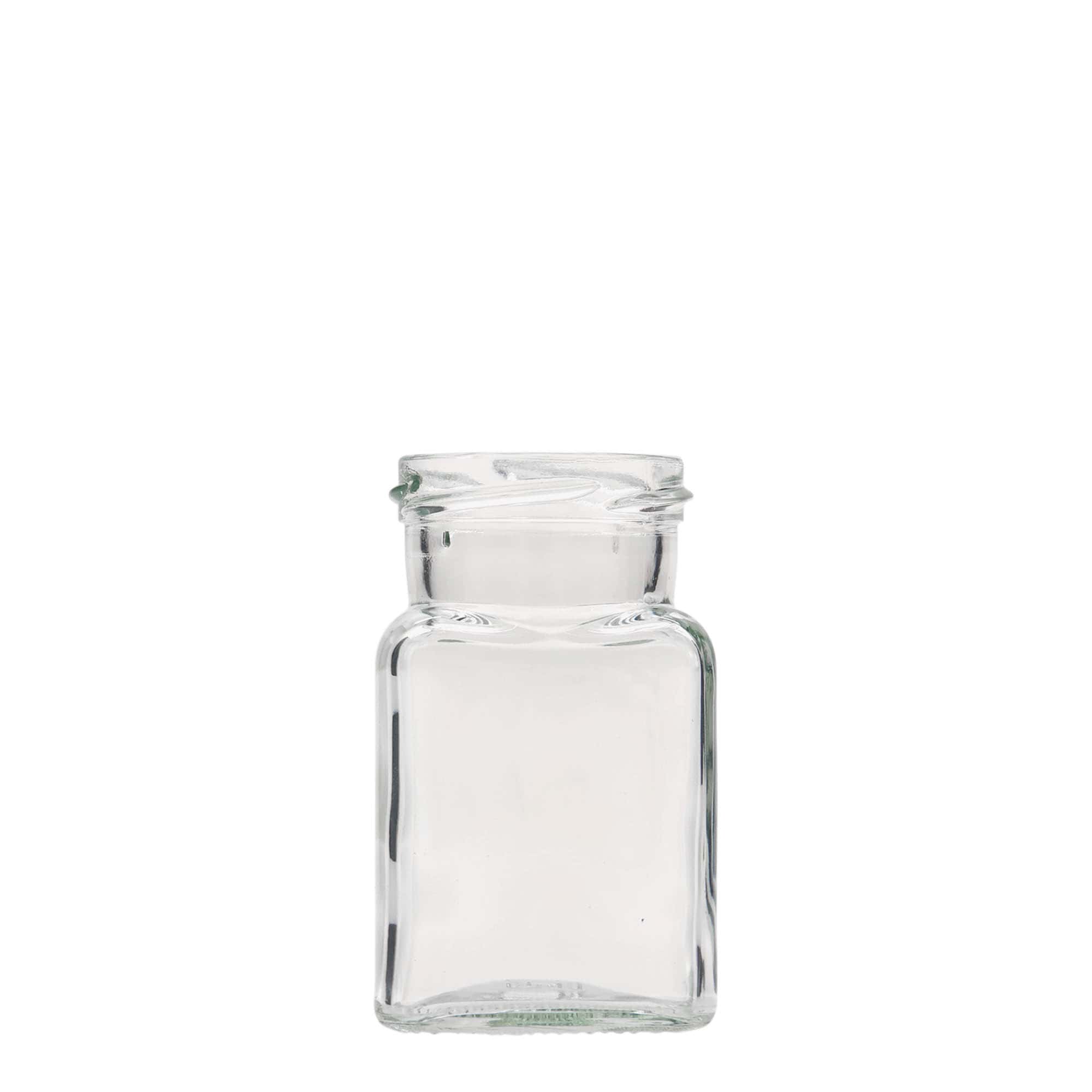 150 ml kvadratni kozarec, odprtina: Twist-Off (TO 53)