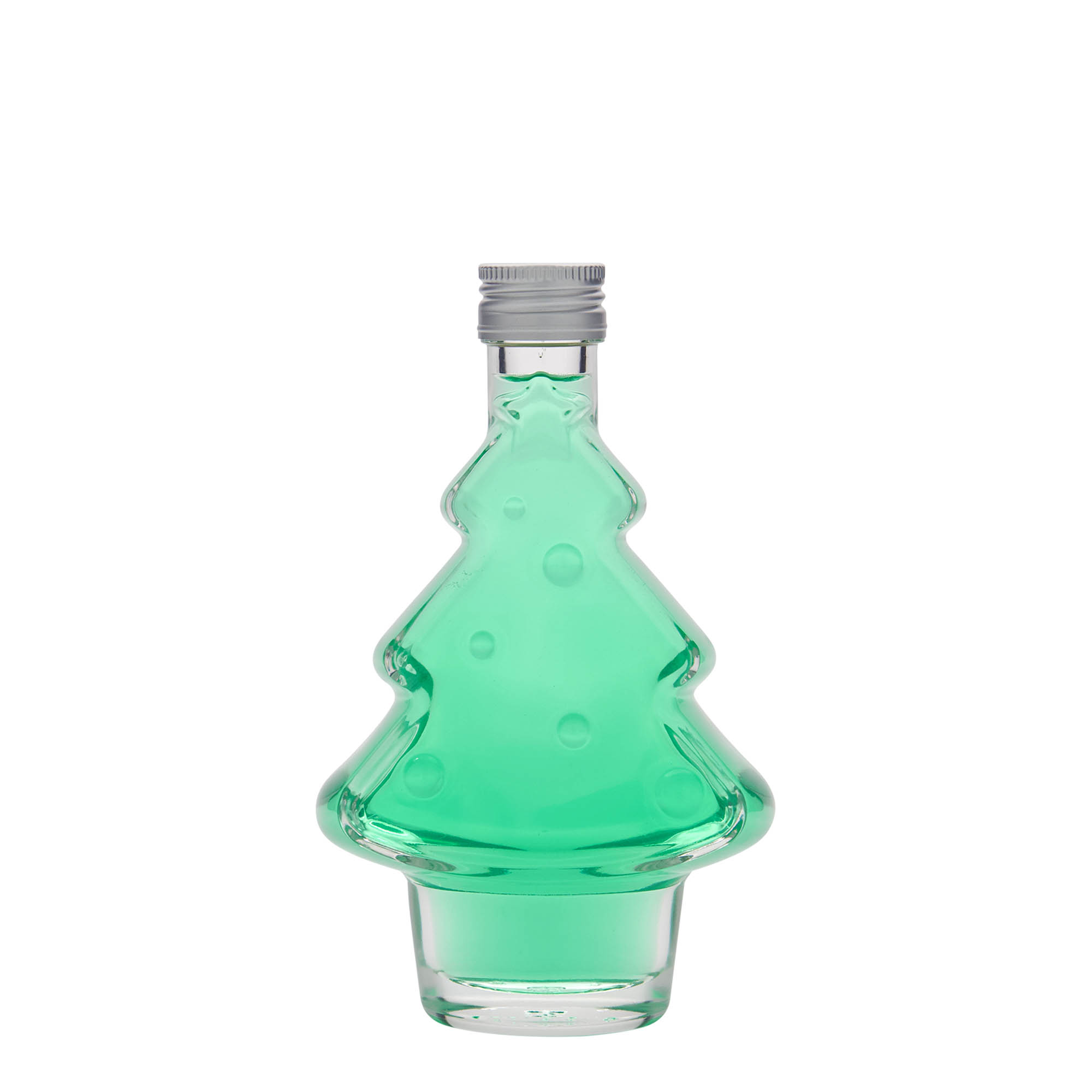 200 ml steklenička 'Božično drevo', odprtina: PP 28